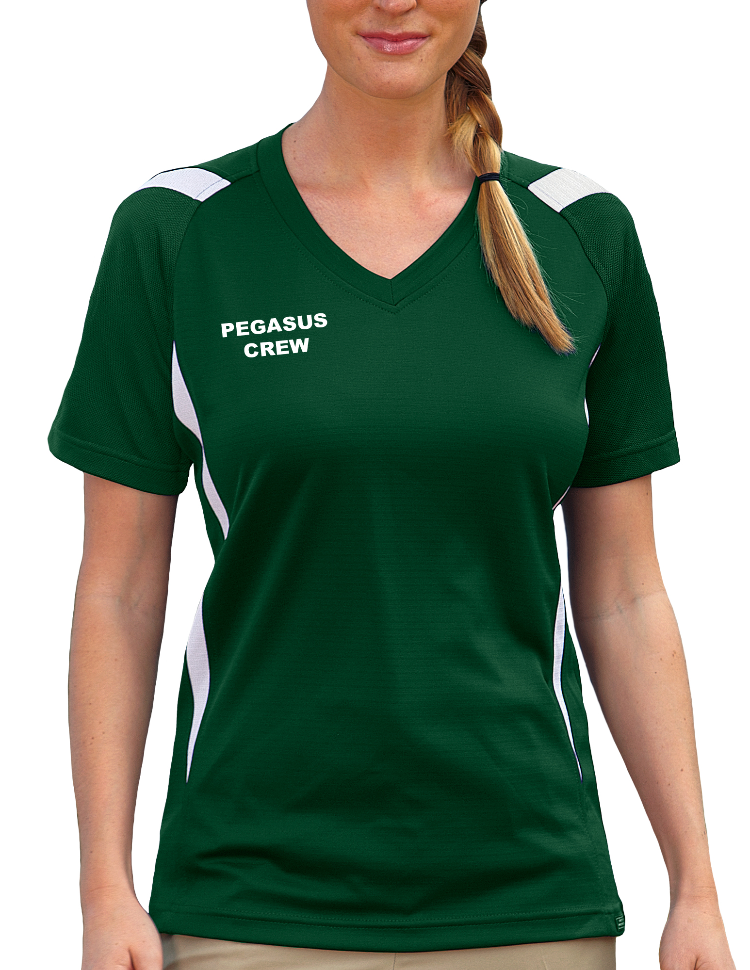 Ladies' Pegasus Crew Ottoman Tee Shirt 4