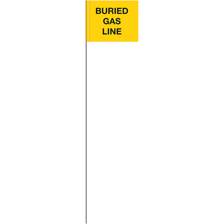 Generic Message Marking Flags - Buried Gas Line Generic Message Marking Flags - Sewer 2