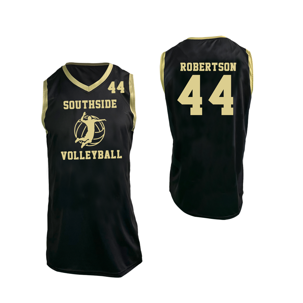 Men's V-Neck Pinhole Mesh Volleyball Jersey 3