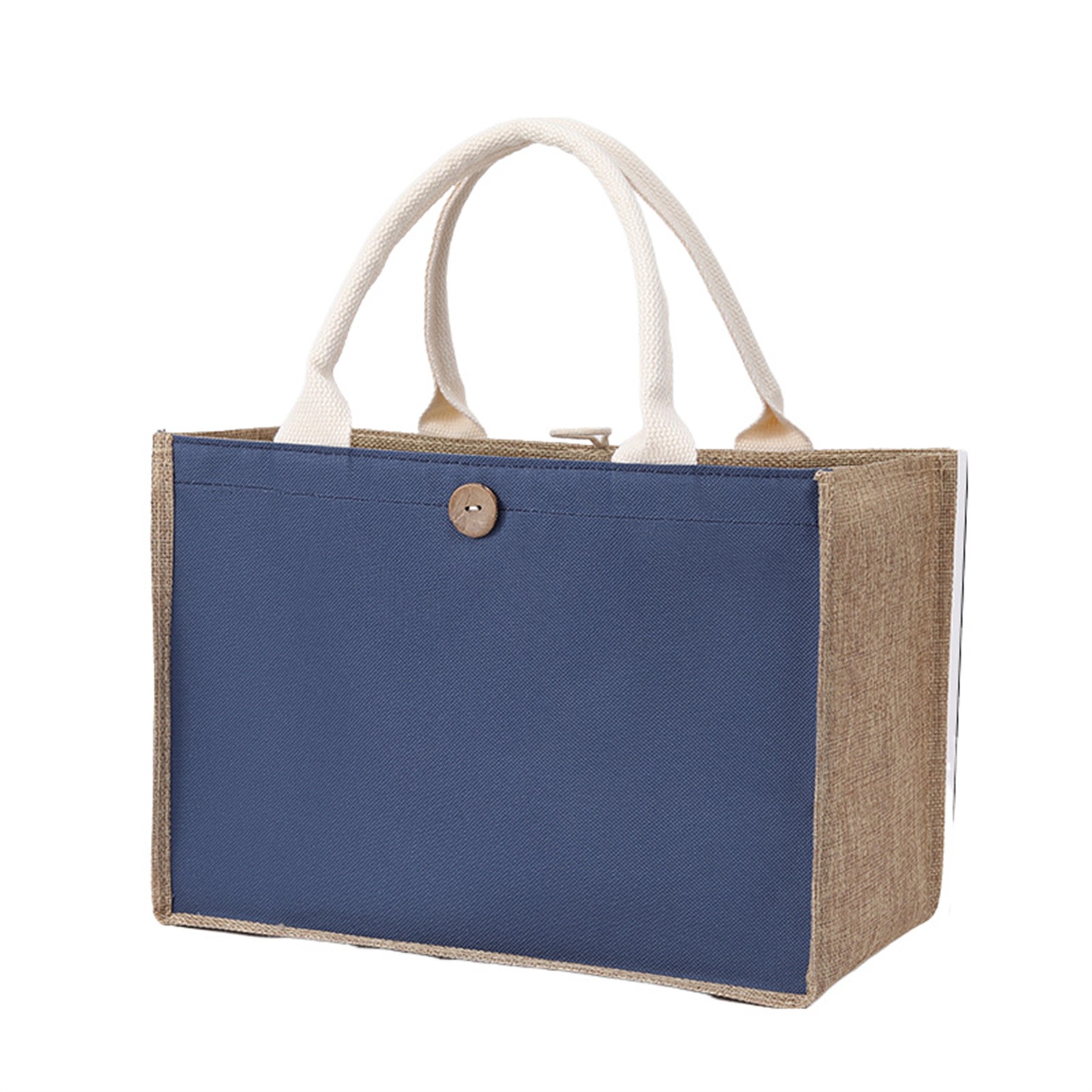 Jute Shopping Tote Bag, custom tote bag with logo imprint 2