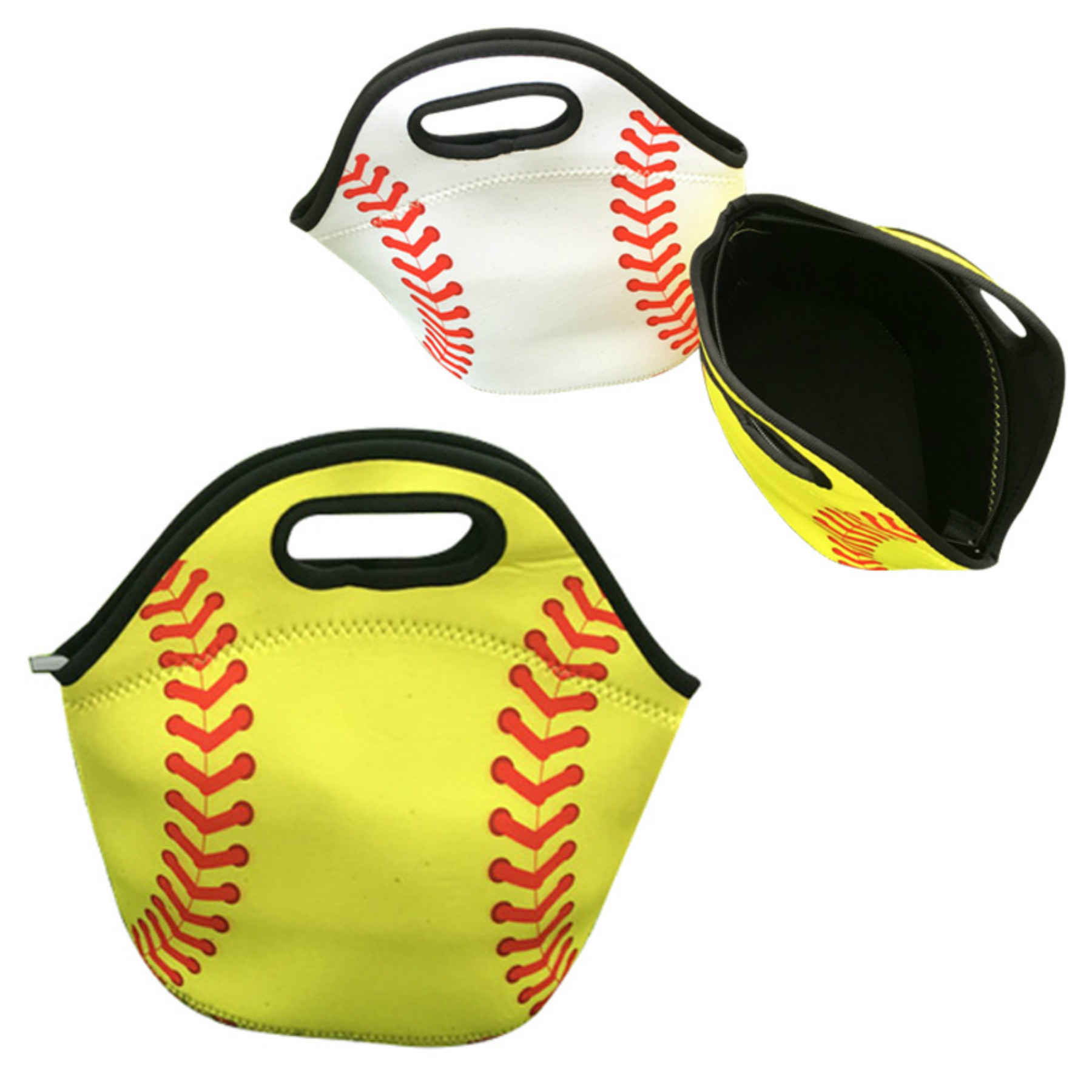 Neoprene Baseball Lunch Bag 2