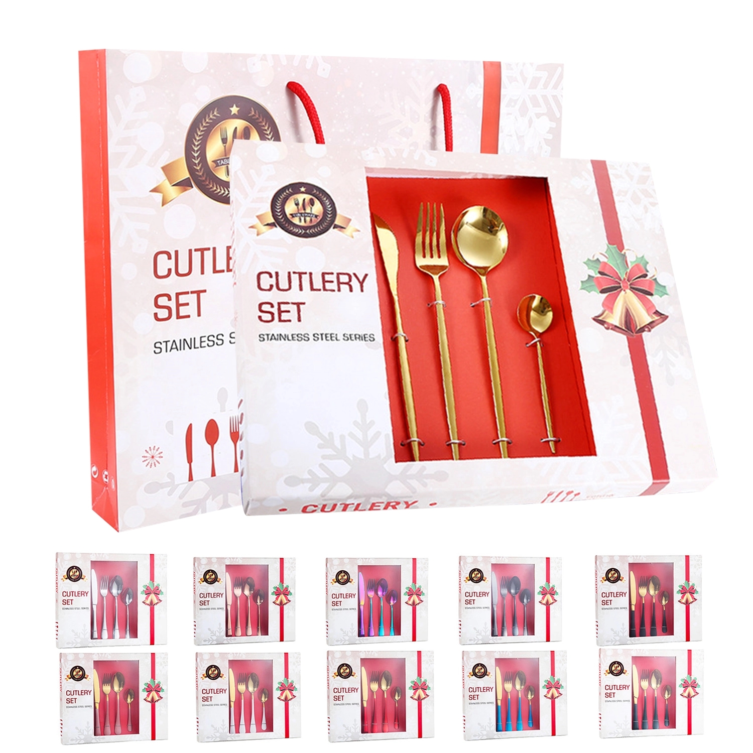 Christmas Cutlery Set 24In1 2