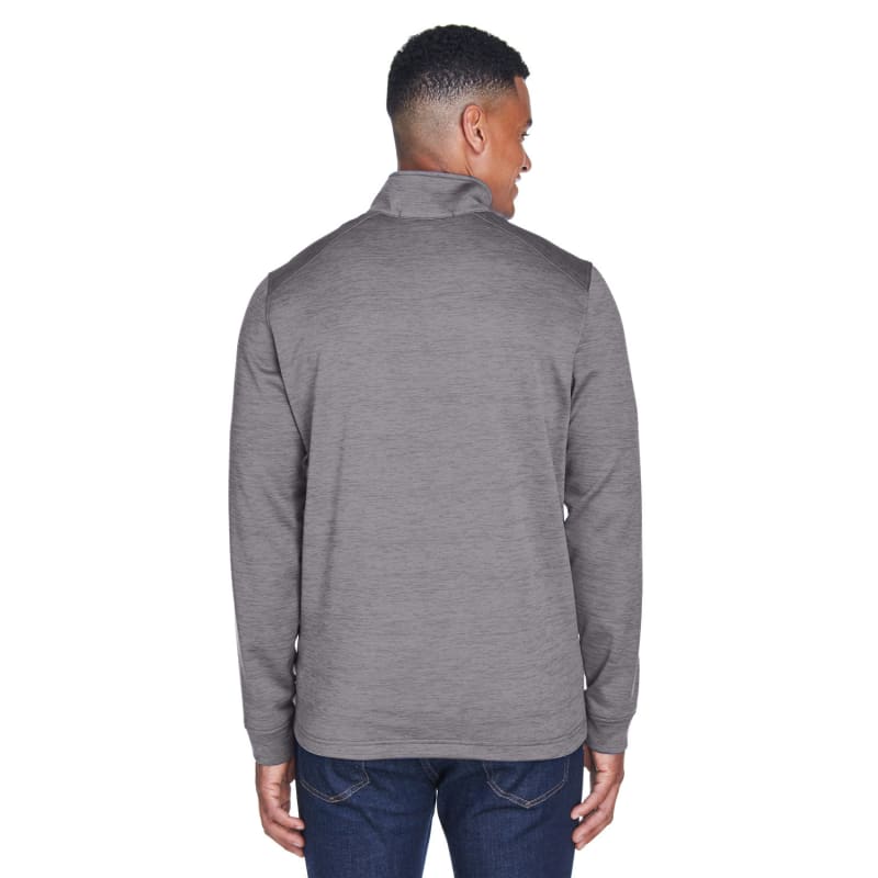 Devon & Jones Men's Newbury Mélange Fleece Quarter-Zip 5