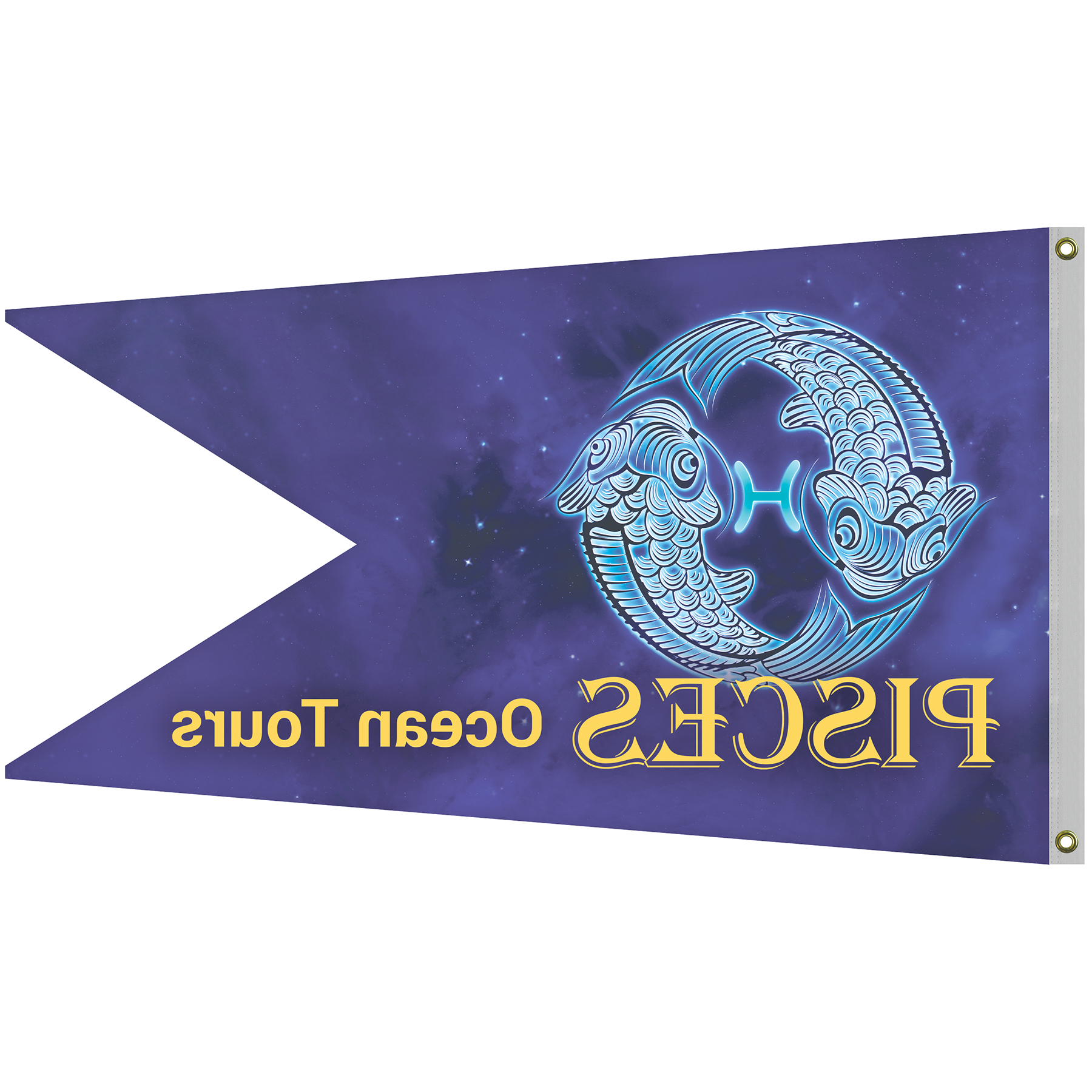 Single Reverse Knitted Polyester Swallowtail Boat Flag (36"x60") 9