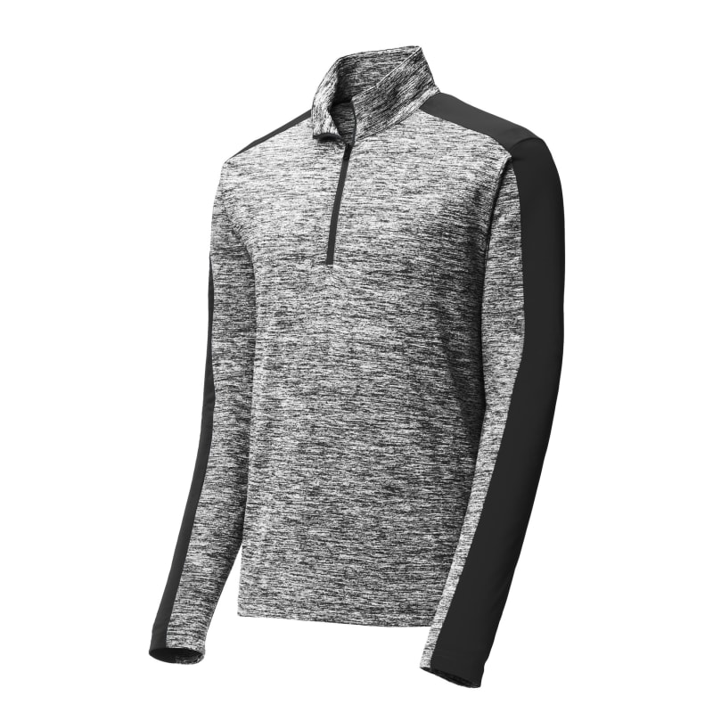 Sport-Tek PosiCharge Electric Heather Colorblock 1/4-Zip Pullover., custom hoodie or sweatshirt with logo imprint 27