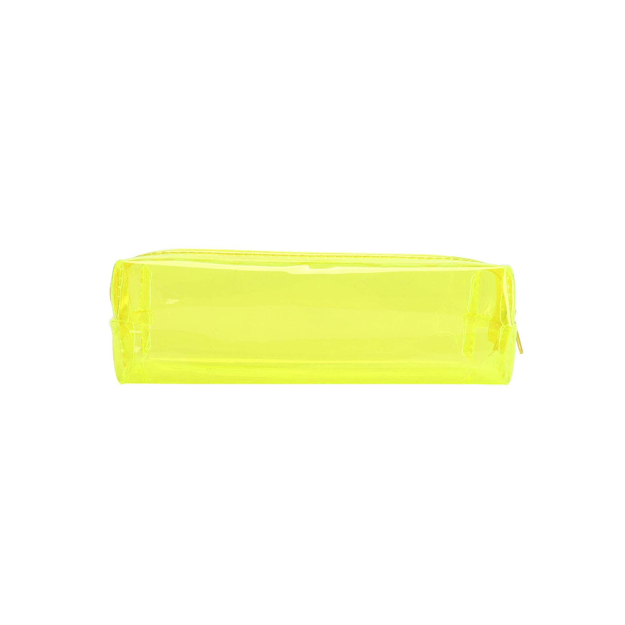Transparent Polyvinyl Chloride Zipper Pen Bag 7.1 x 2 x 2" 4