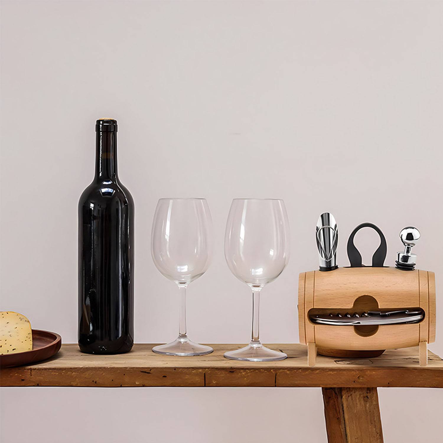 Bamboo Barrel Wine Set 10