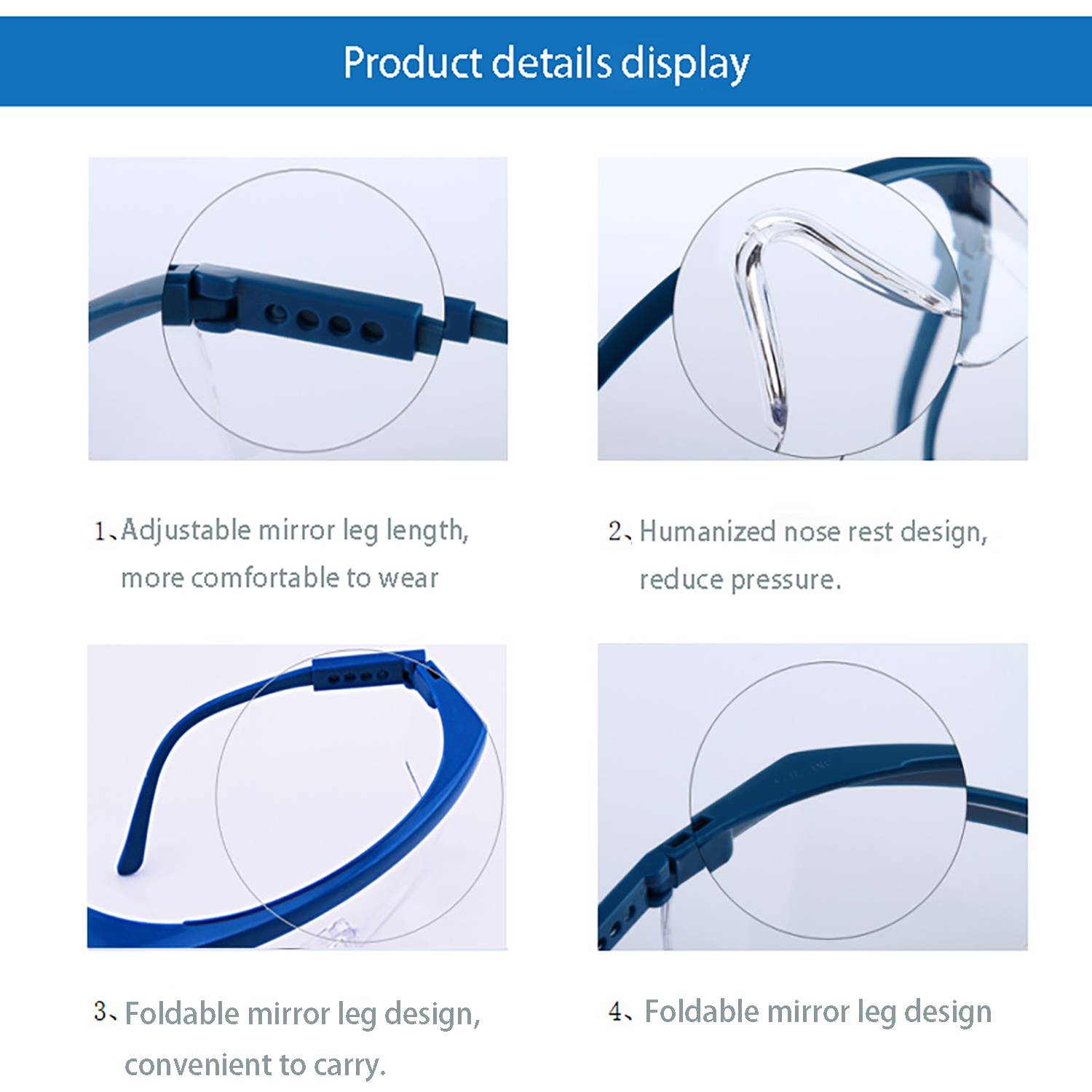 Adjustable Anti Fog PC Protective Glasses 5