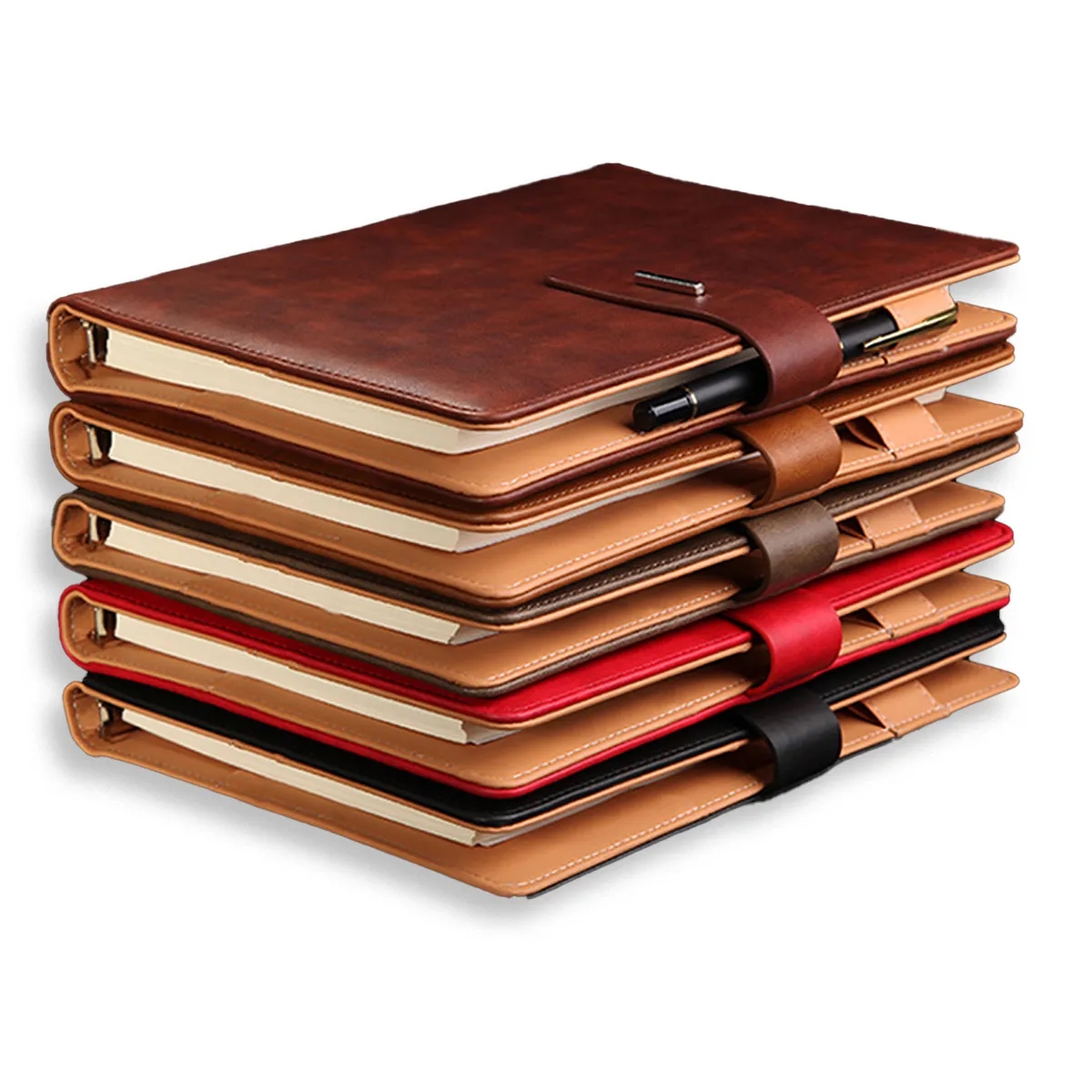 A5 Journal Binder Leather Premium Business Diary Notebook 5