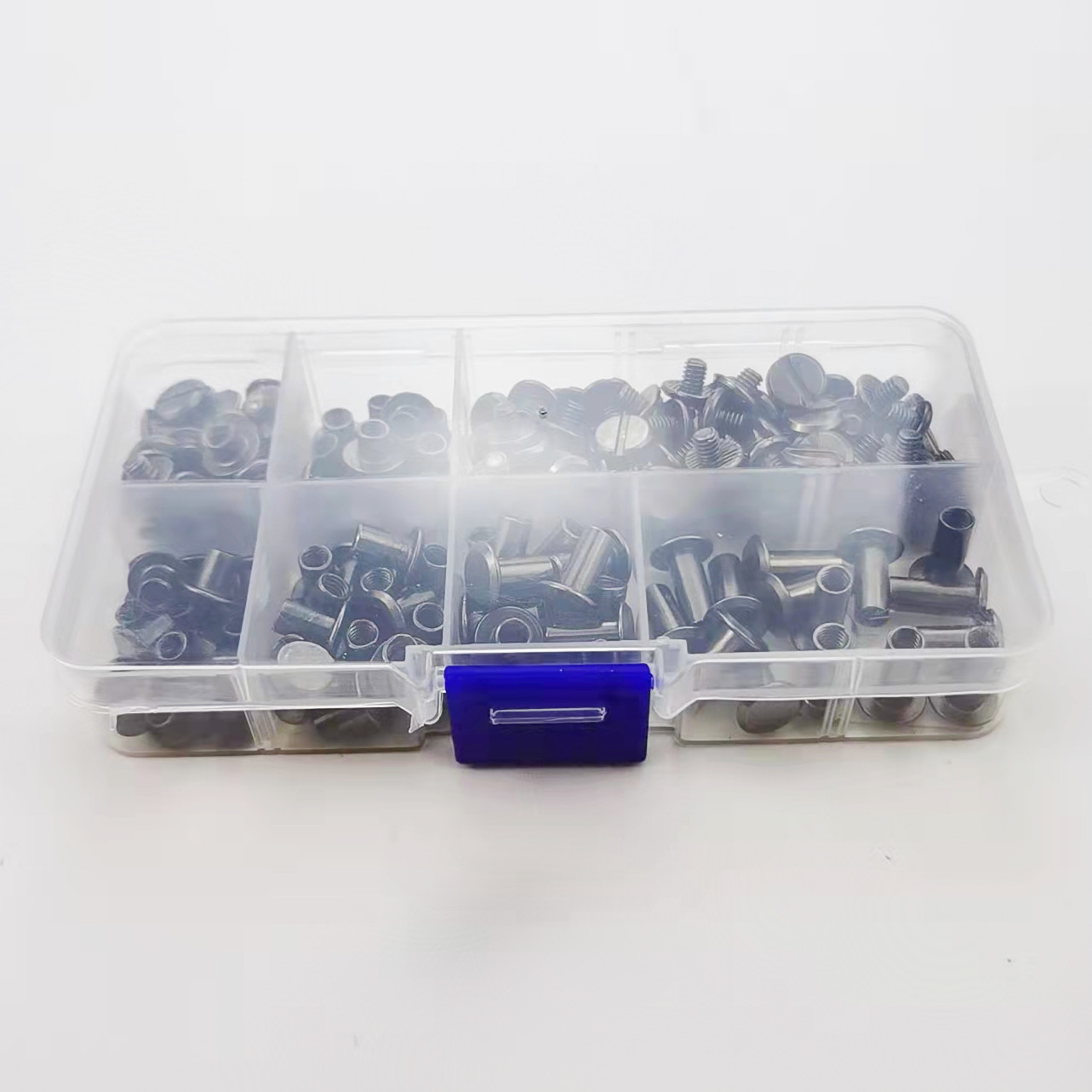 90 Sets Metal Round Rivets Kit 8