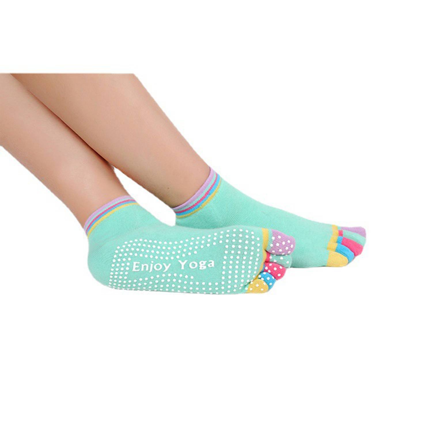 Women's Fitness Yoga Socks Non-Slip Sweat Absorbent 8
