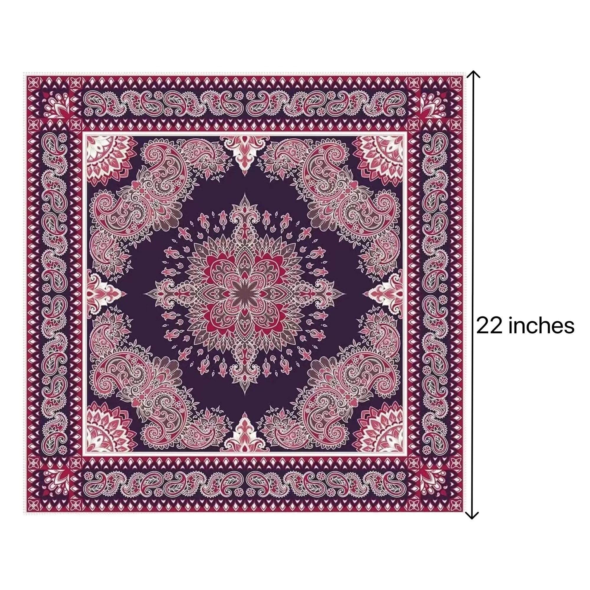 22"Full Color Upscale 60S Cotton Bandana 2