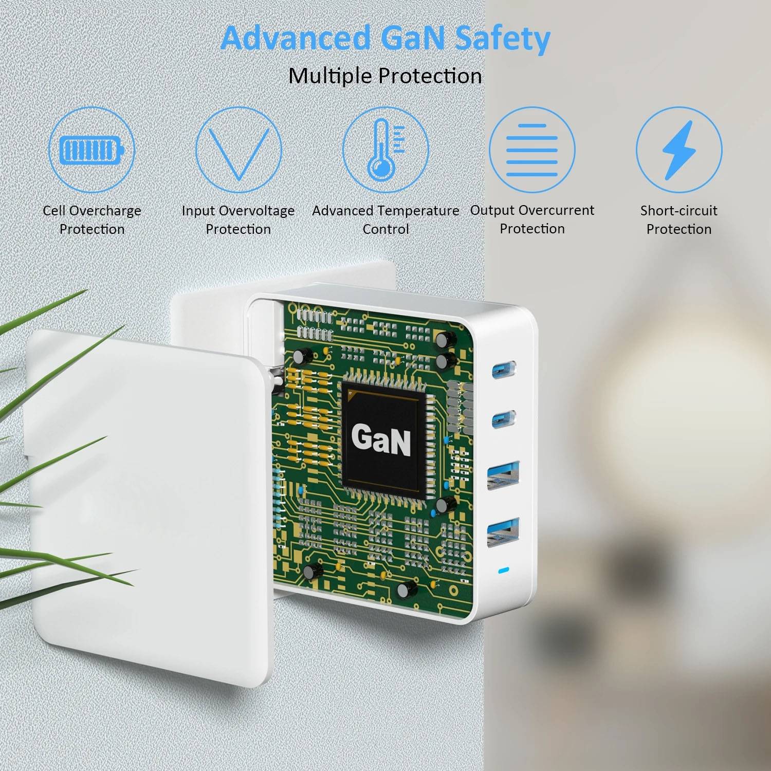 USB Multi Port Cell Phone Charging Head 6