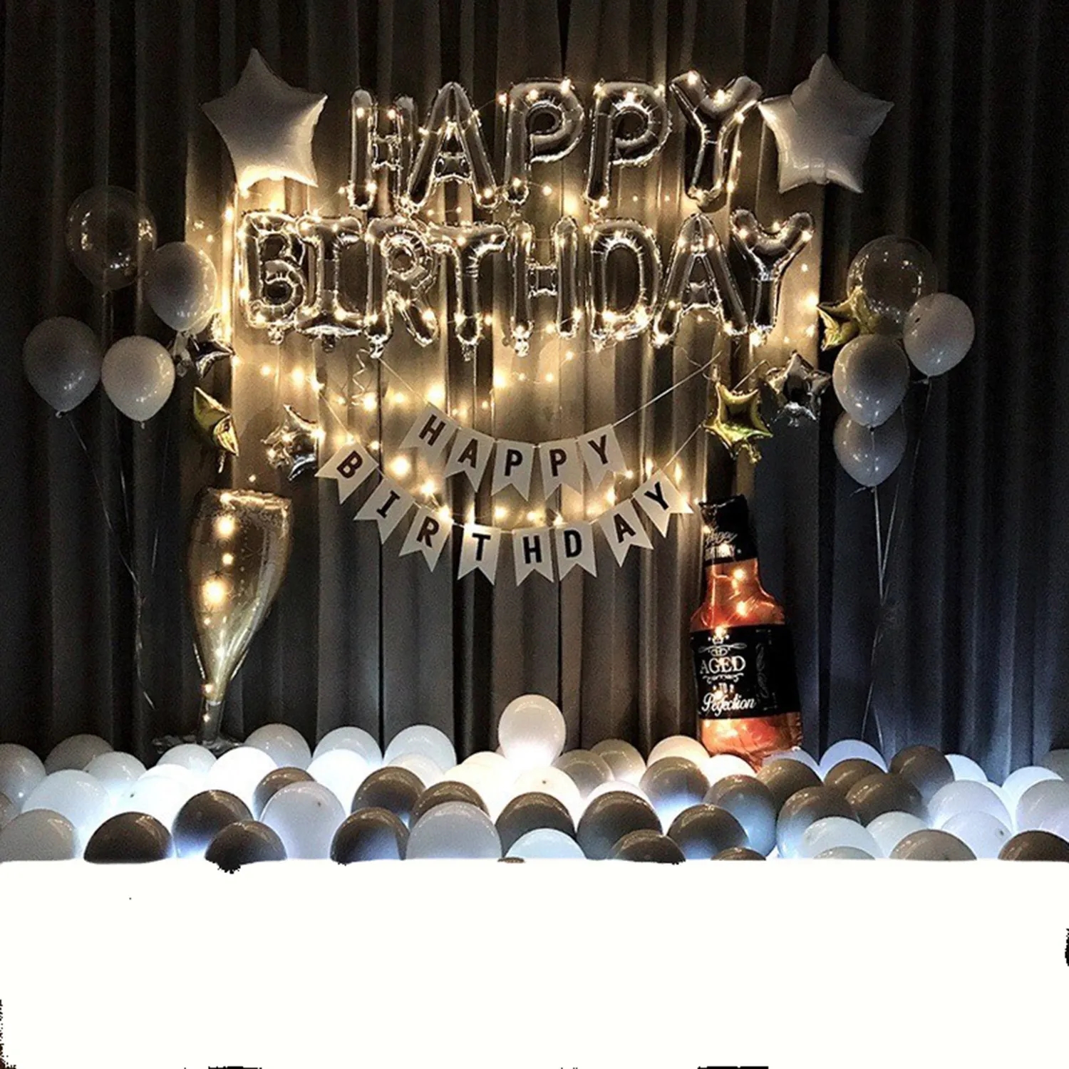 Birthday Pie Balloon Pair Decoration Set 6