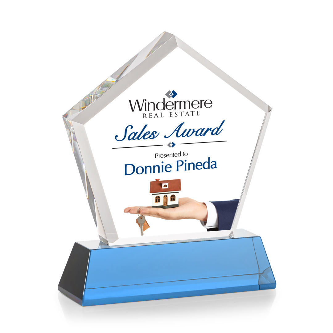 Genosee VividPrint™ Award on Base - Sky Blue 13