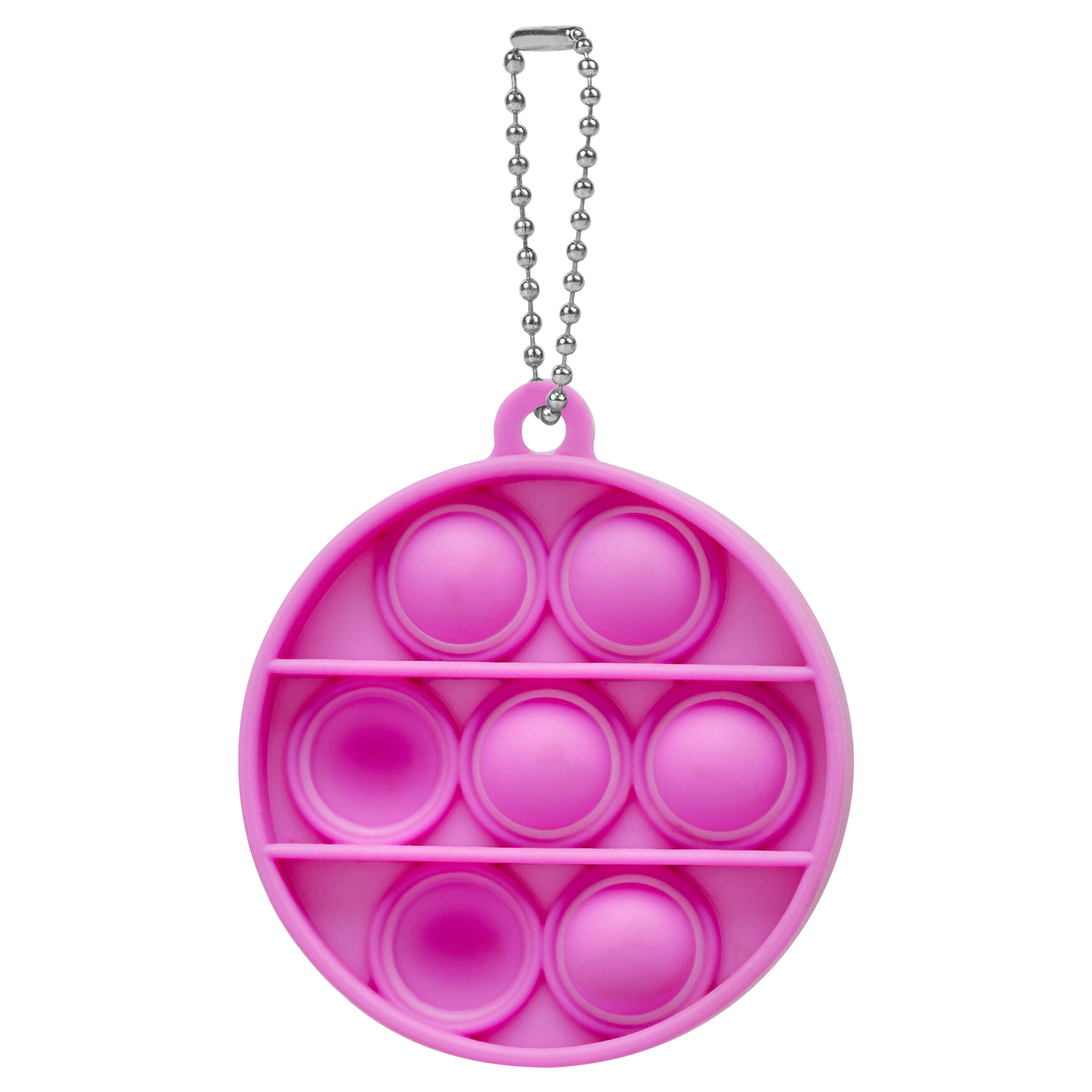 Multifuctional Silicone Round Mini Push Bubble Keychain 5