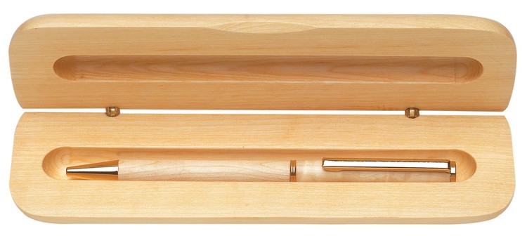 Laser Engraved Maple Pen & Pen Case Set 1