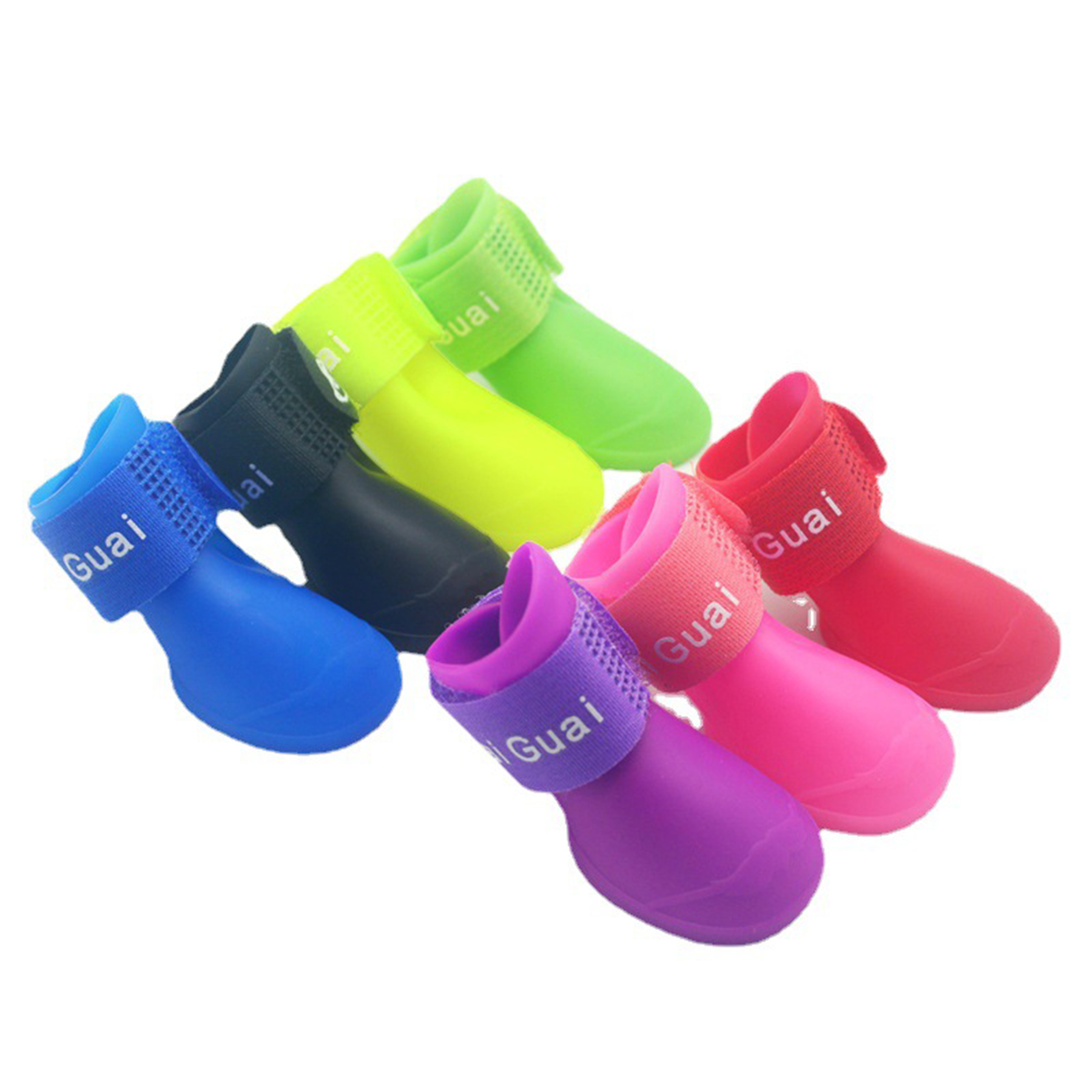Waterproof Silicone Pet Dog Rain Shoes 1