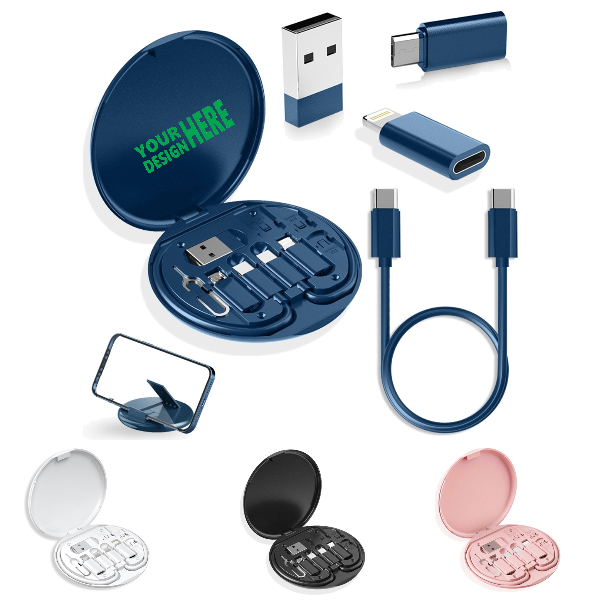 USB Adapter Multi Charging Cable Case MOQ 50 2