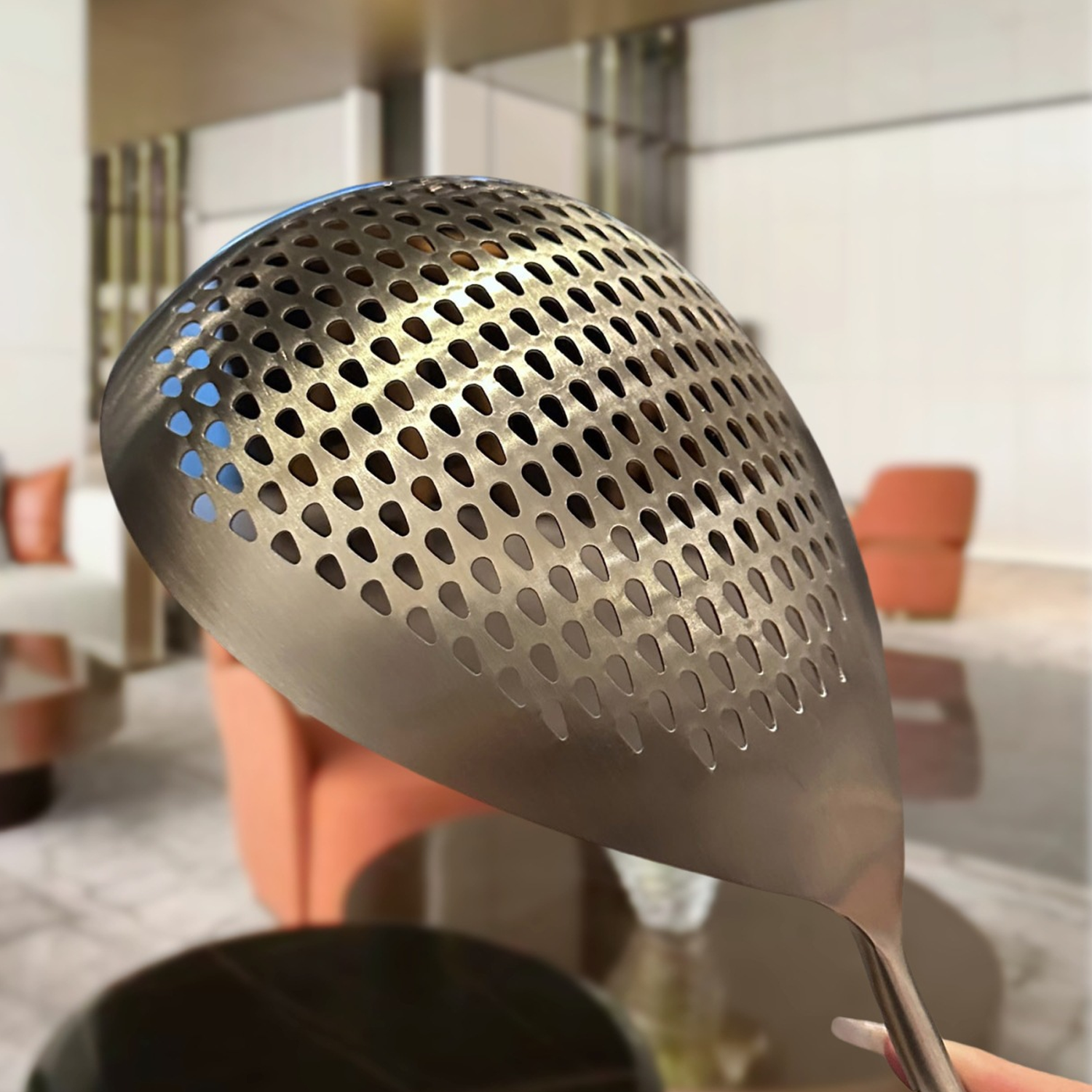 Large Stainless Steel Kitchen Strainer 9