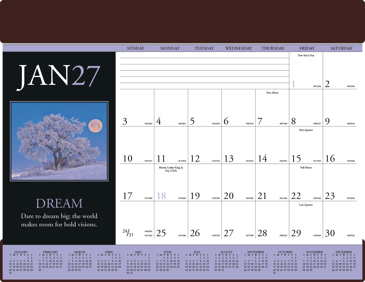 Triumph® Calendars Motivations Desk Pad 18