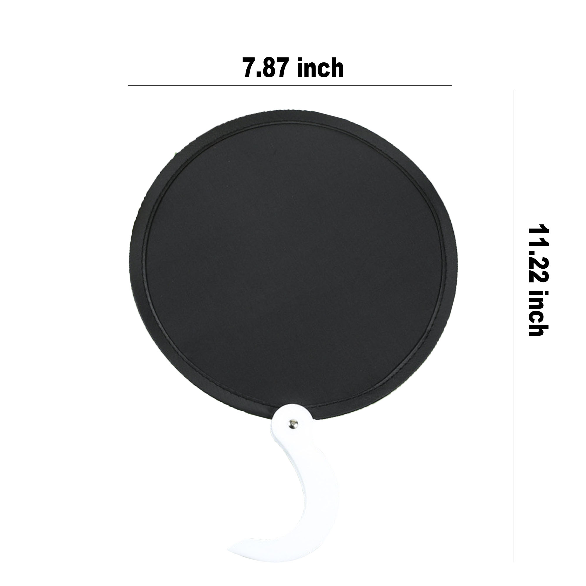 Full Color Foldable Handheld Round Fan 2