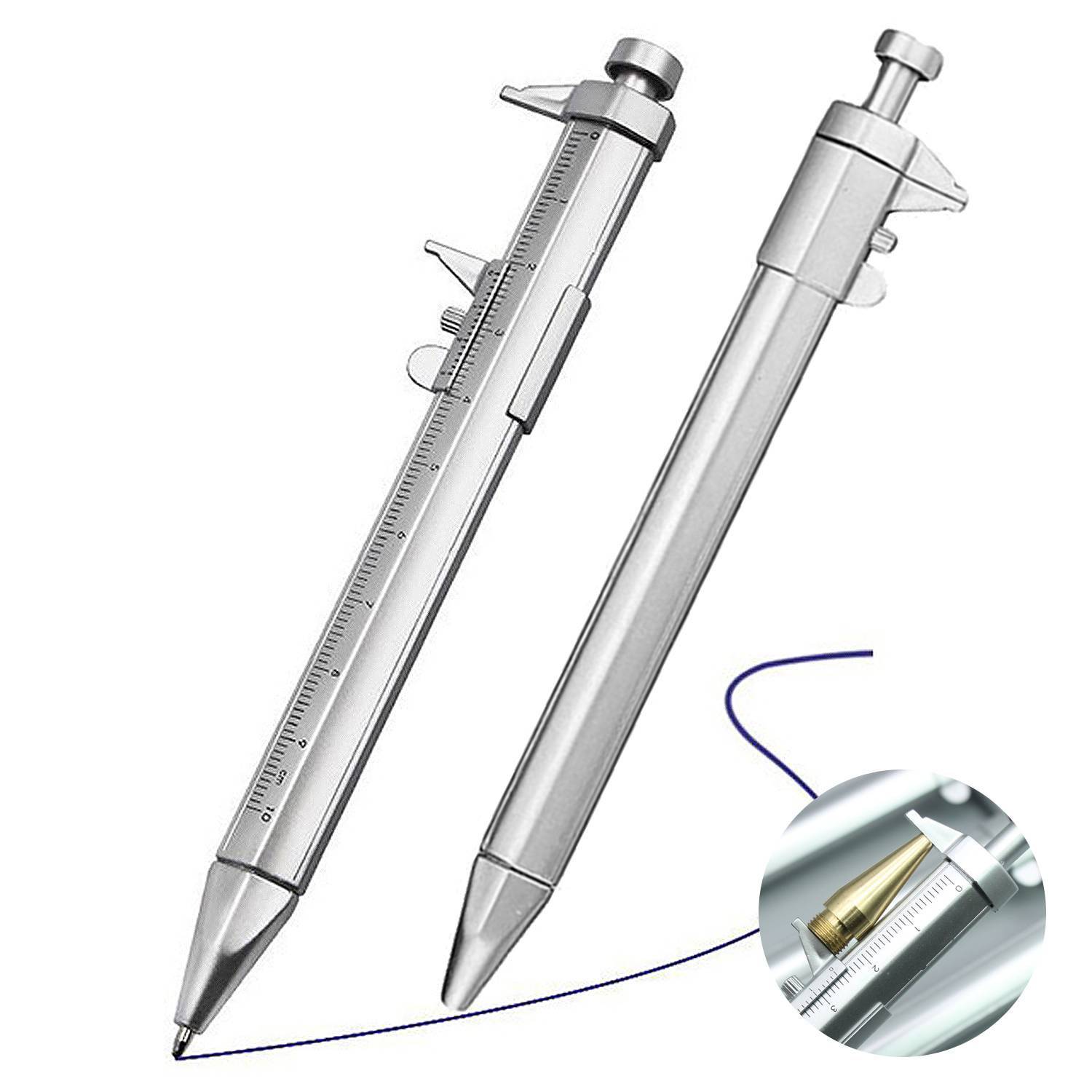 Multifunction Plastic Ballpoint Pen w/ Vernier Caliper 2