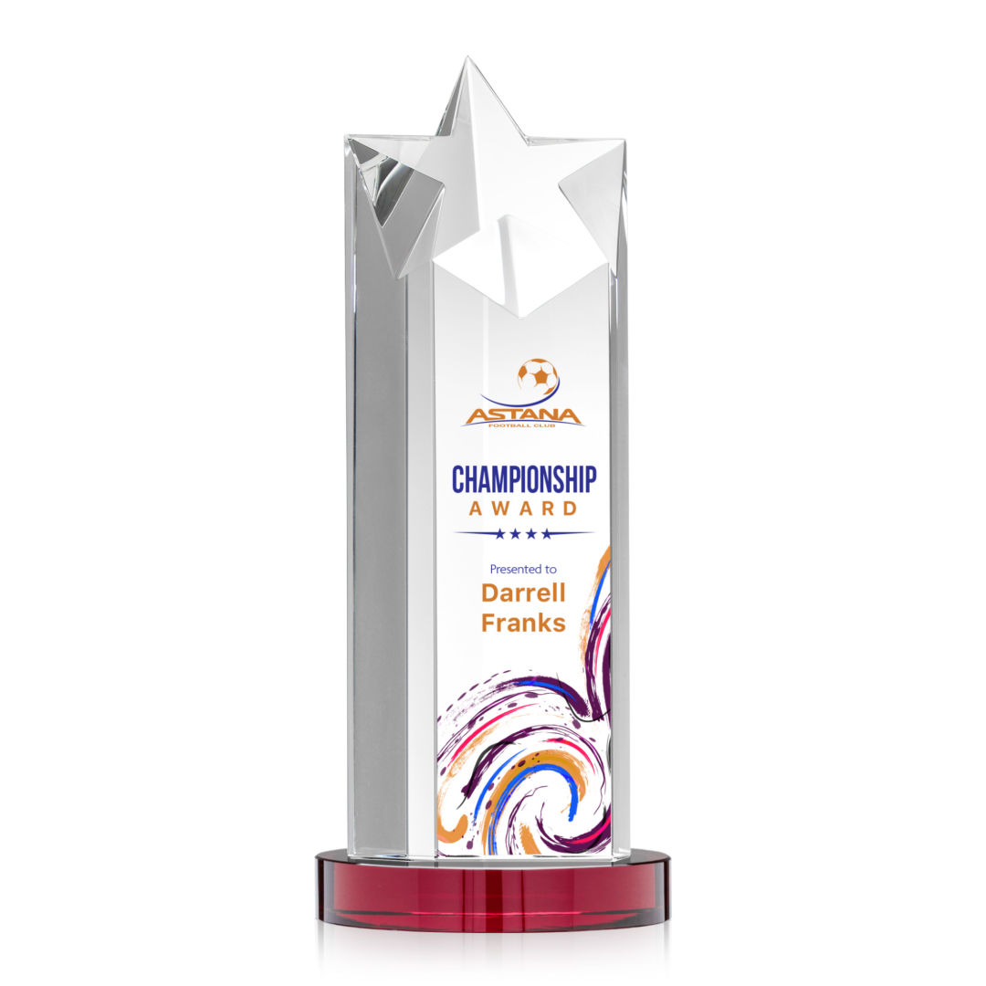 Berkeley VividPrint™ Award on Condor Base - Red 9