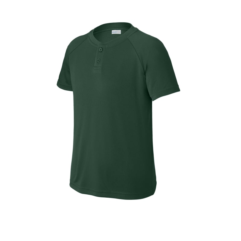 Sport-Tek Youth PosiCharge Competitor 2-Button Henley 14