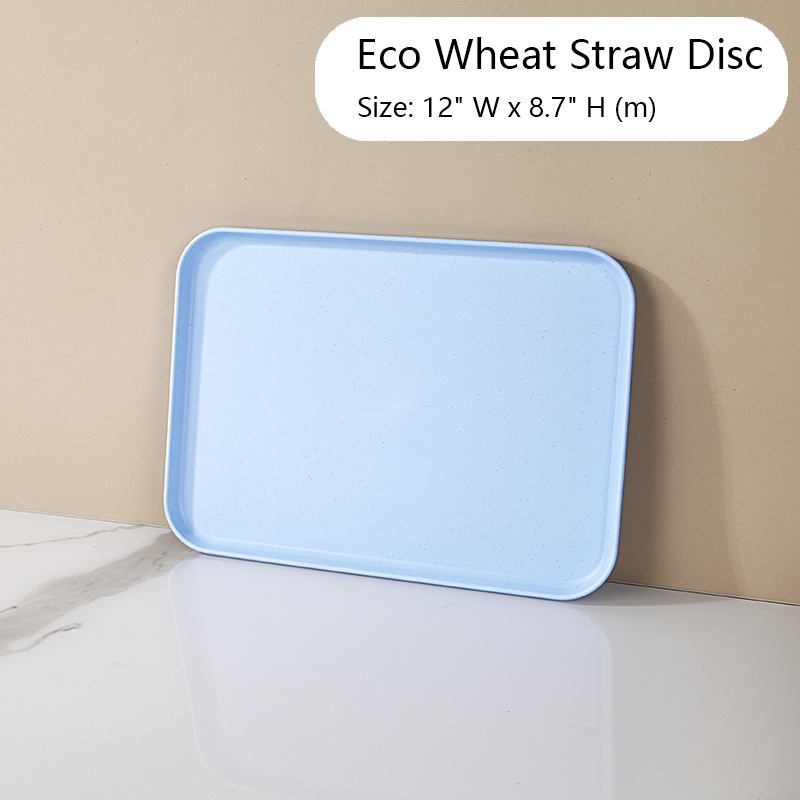 Eco-friendly Wheat Straw Rectangular Plates (M size) 3