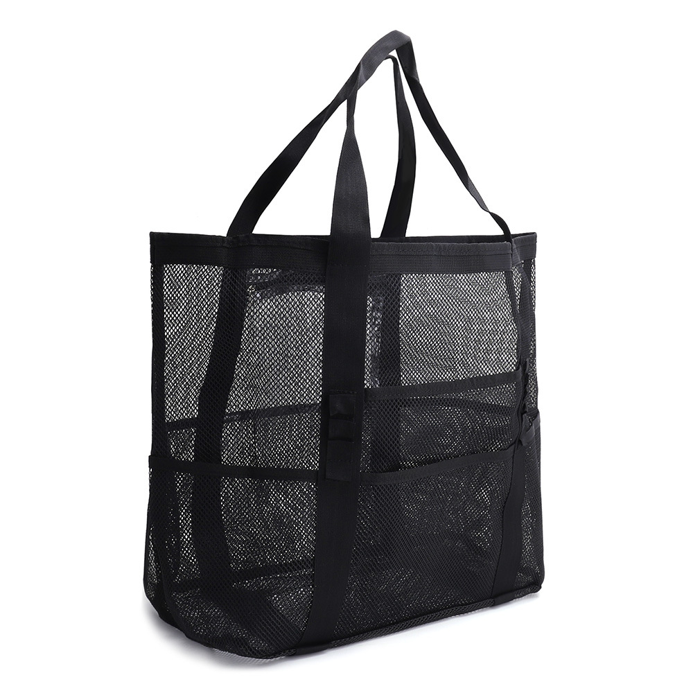 Large Beach Tote with Zipper Pocket, custom tote bag with logo imprint 6