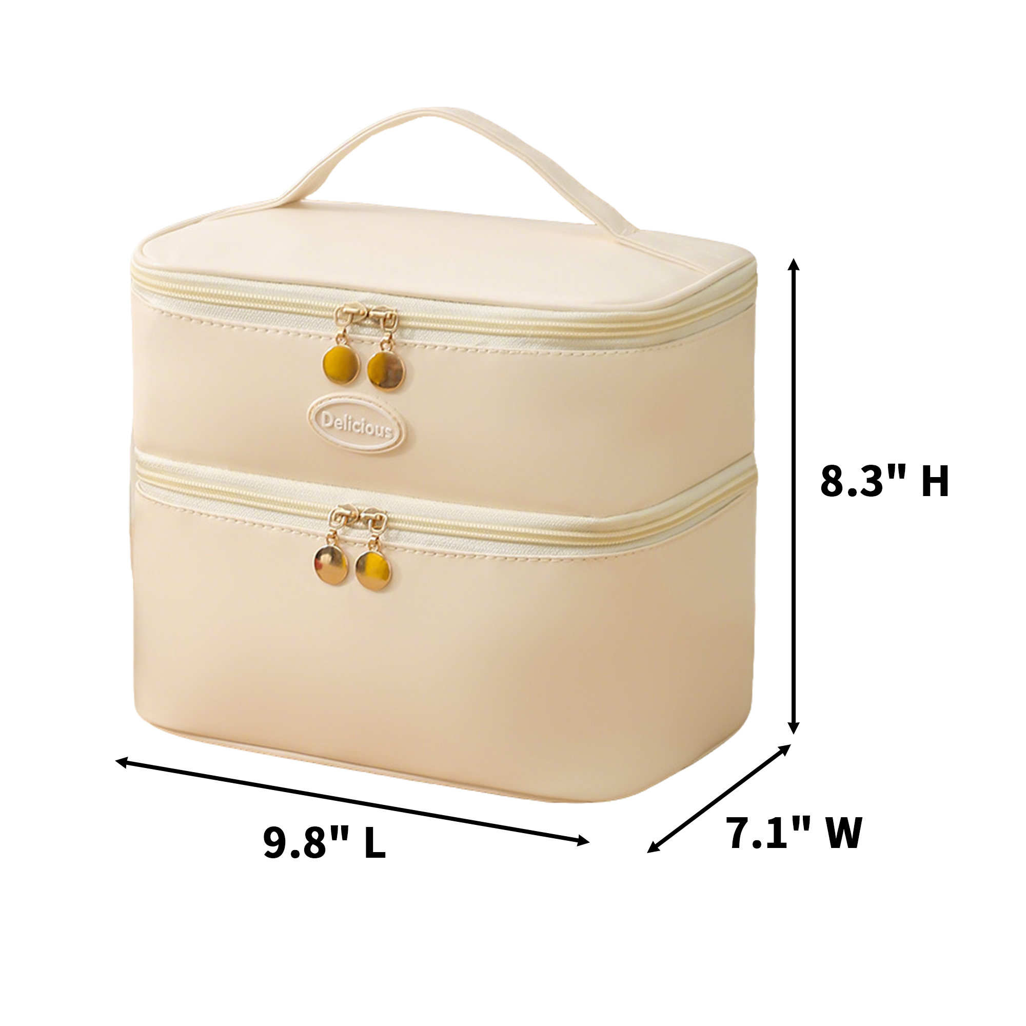 Polyurethane Double Layer Insulated Lunch Bag Carry Handle 4