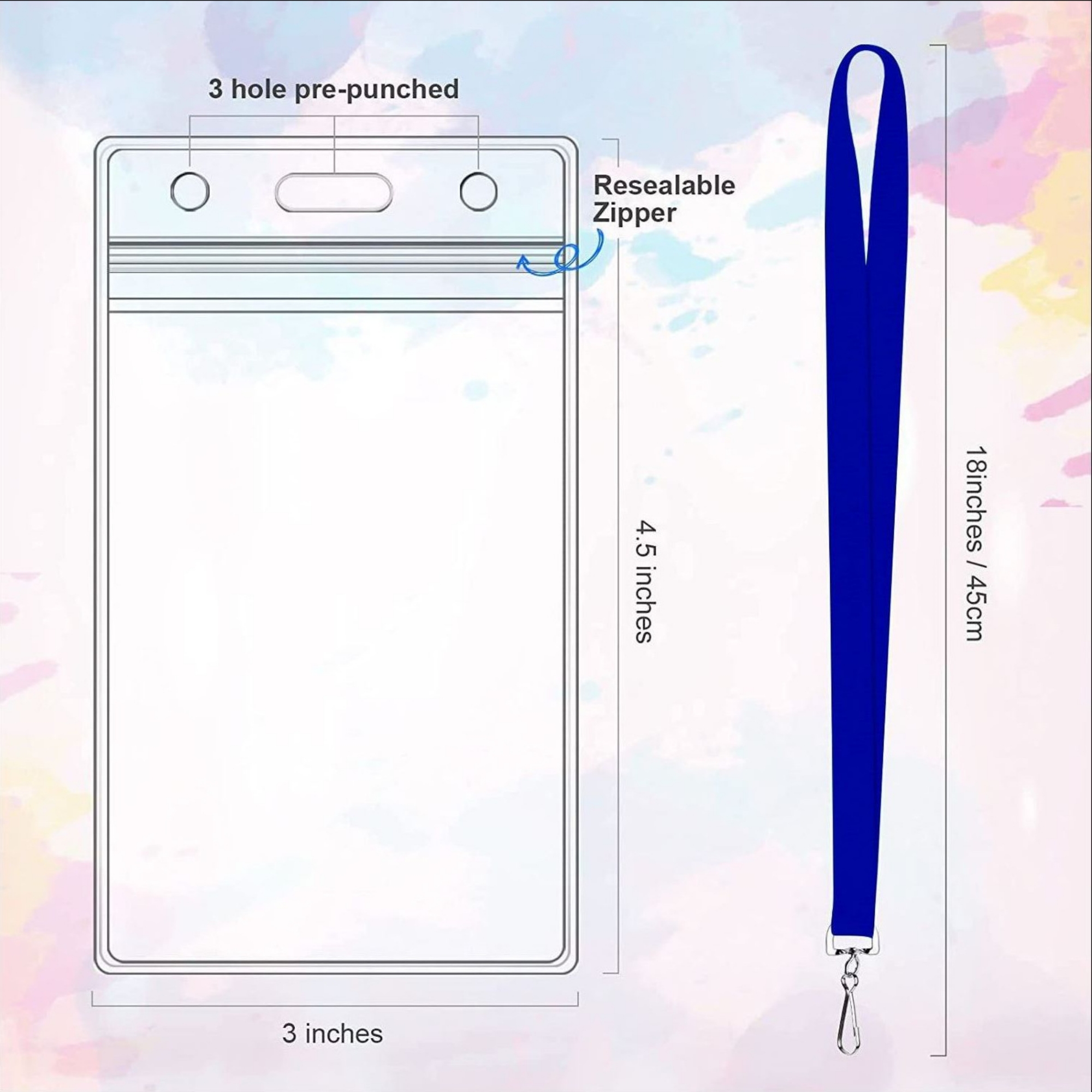 Colorful Lanyard With ID Card Holder 5