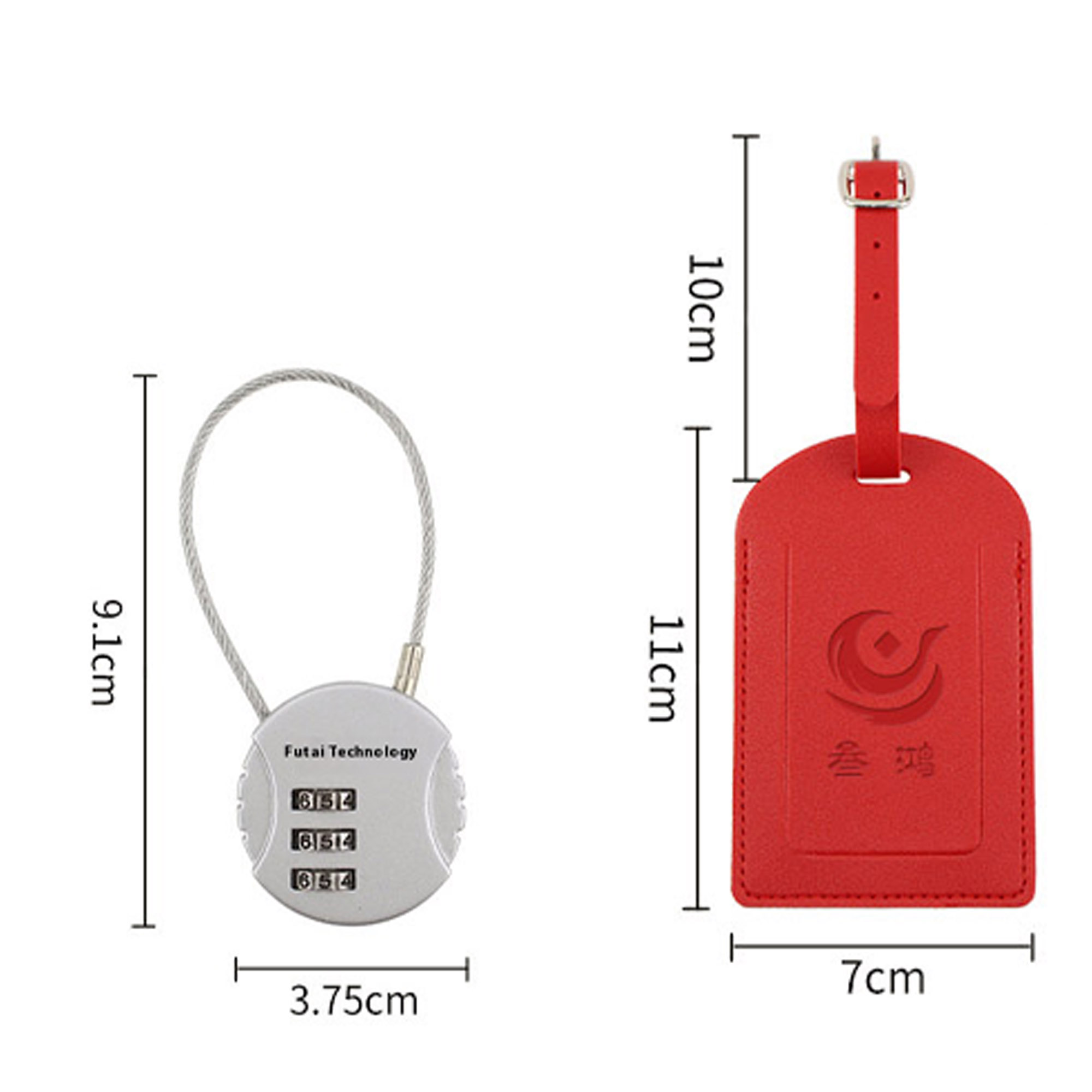 MOQ 10 pcs Custom Luggage Tag Sets 4