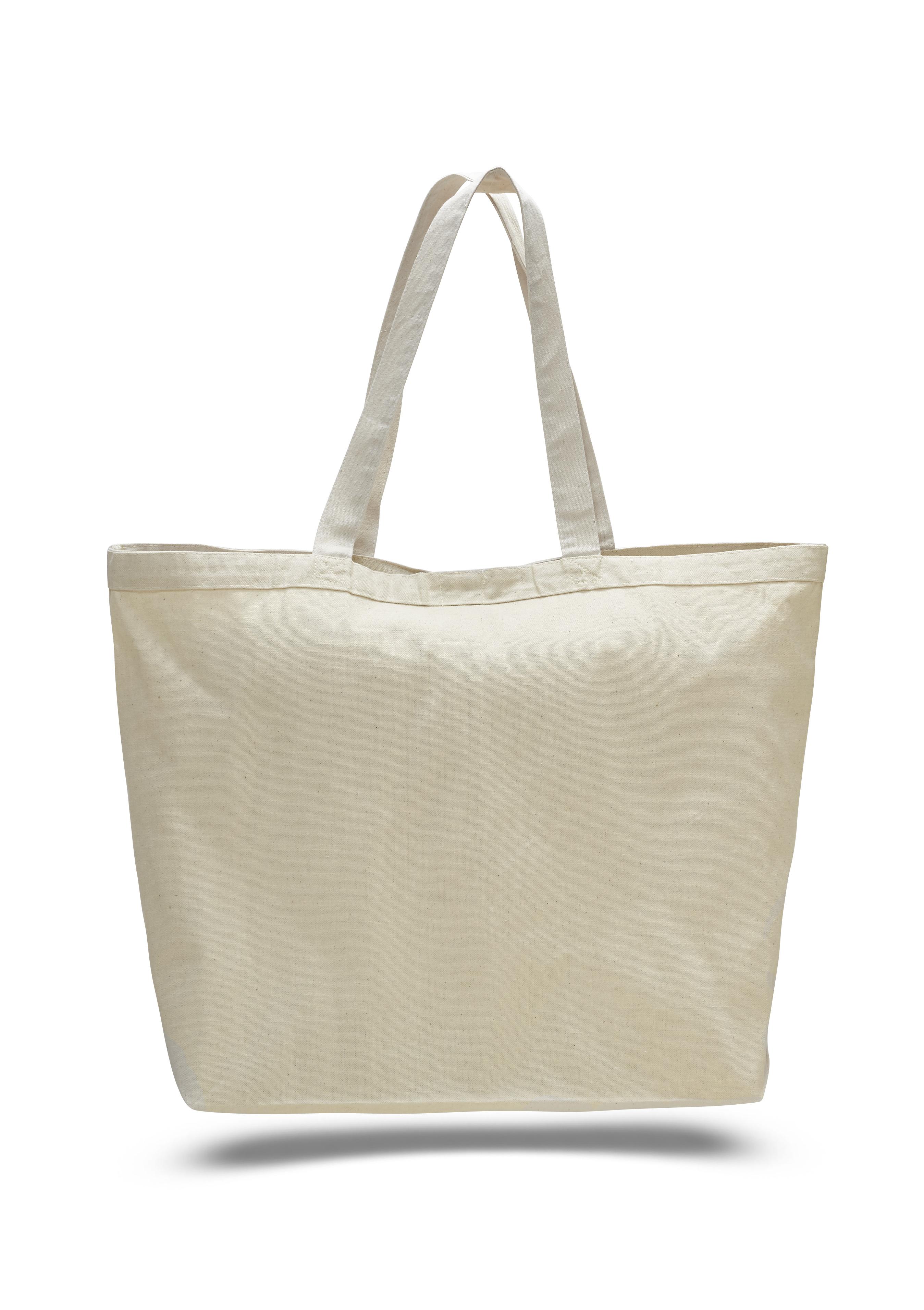 Heavy 12 oz. Cotton Canvas Tote Bag - Natural 1