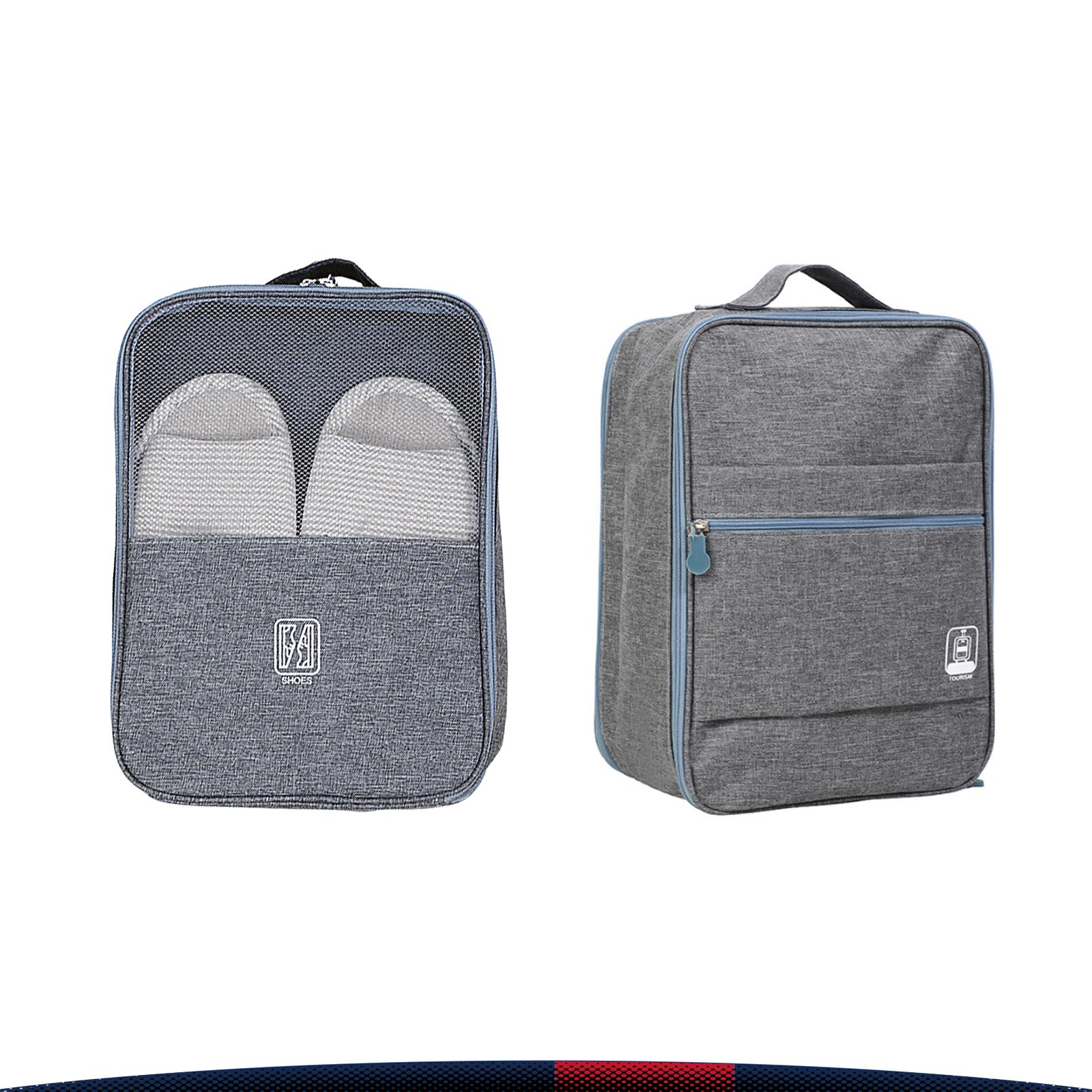Zaffory Triple-Layer Travel Shoe Bag 3