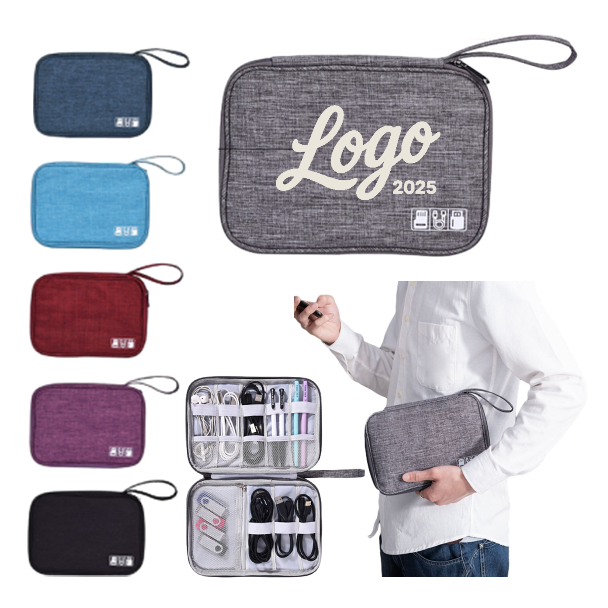 Portable Compact Electronic Accessories Storage Bag 2