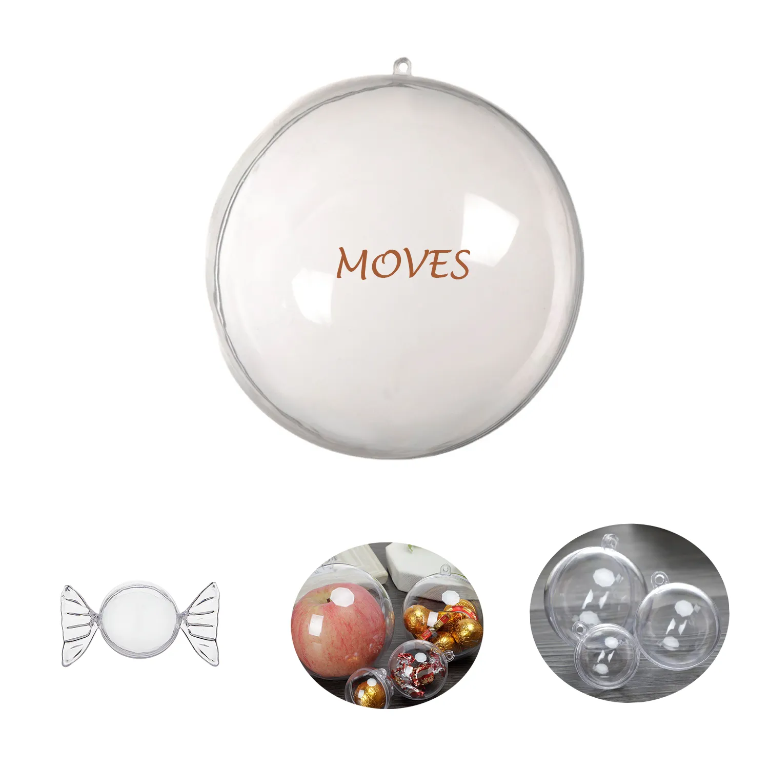 High transparent Christmas Tree Decorated Hollow Ball 7