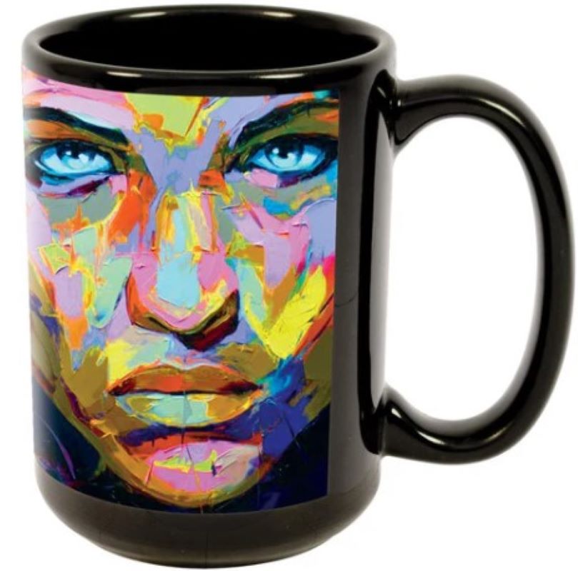 White Patch Full Color 15 Oz Ceramic Mug 2