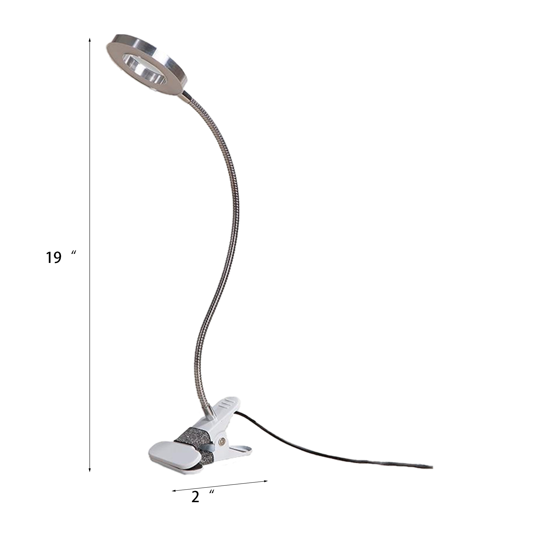 Led Adjustable Flexible Gooseneck Clip Table Lamp 3