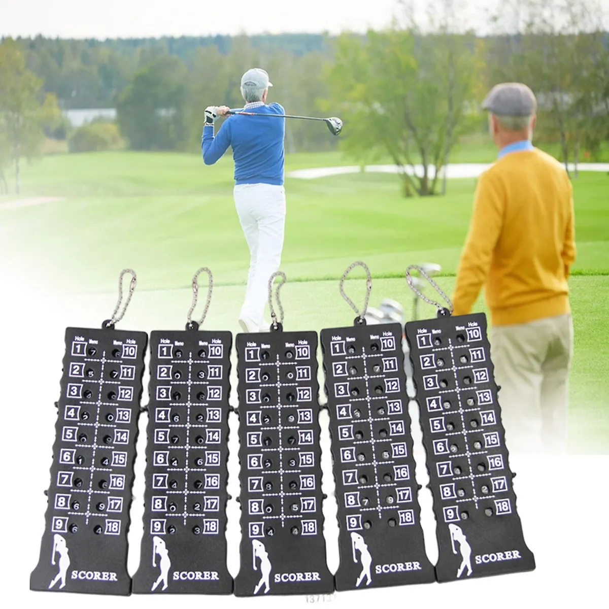 Portable Plastic Golf Stroke Putt Score Counter Tool 5