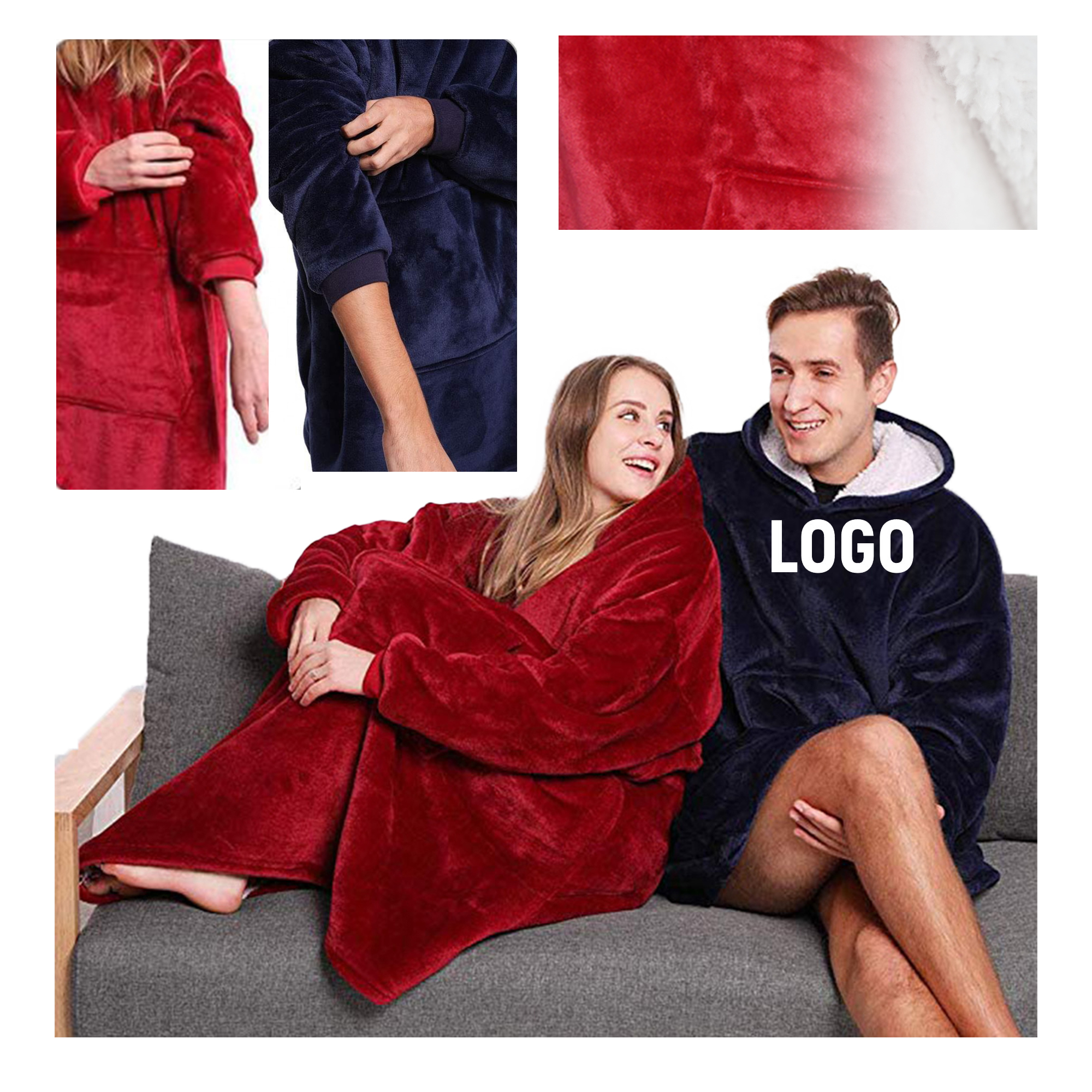 Fleece Thick Pullover Blanket 4