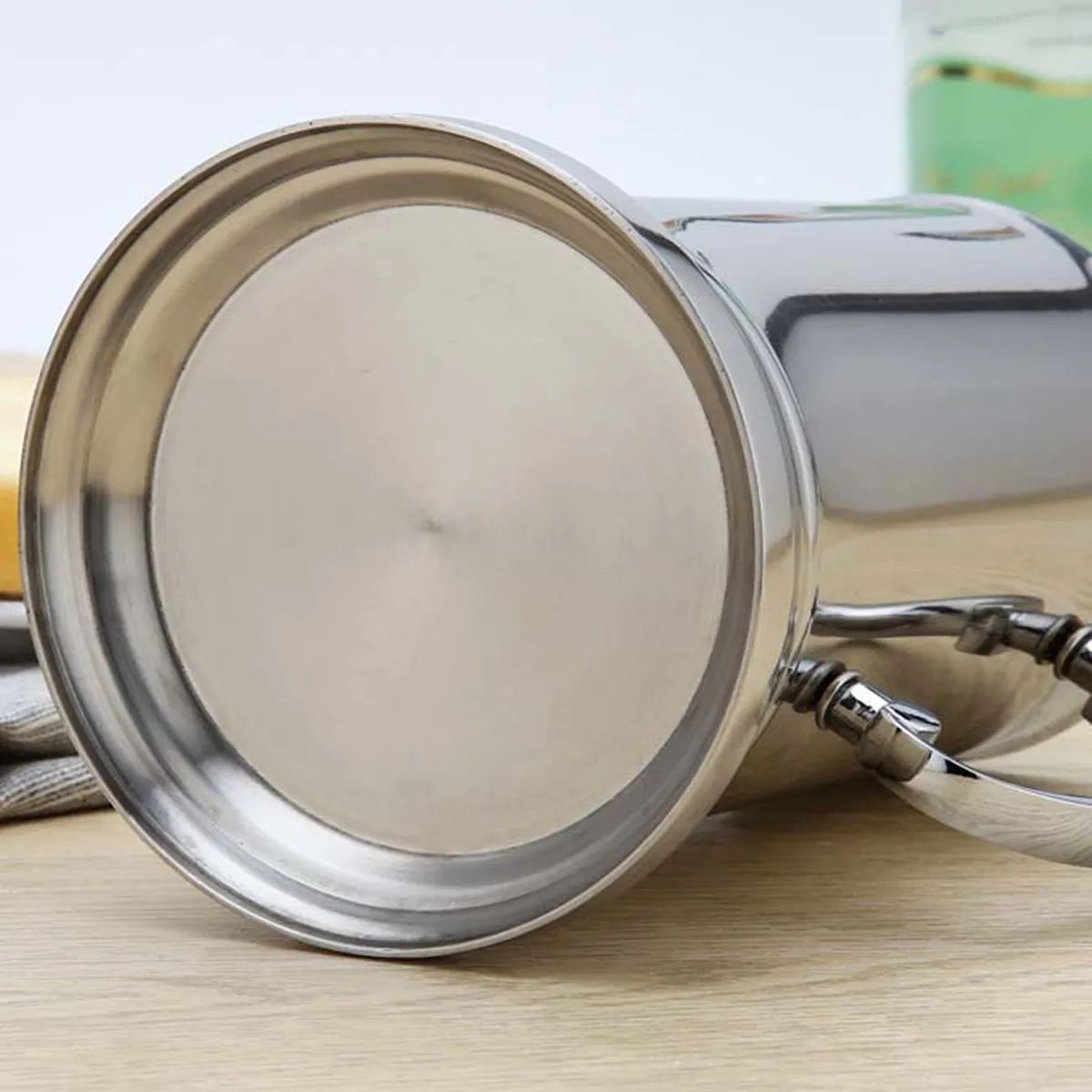 Double Wall Vaccum Stainless Steel Beer Mug With Handle 6