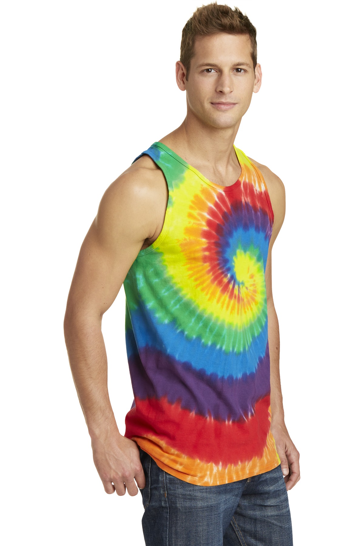Port & Co Tie-Dye Tank Top. PC147TT 36