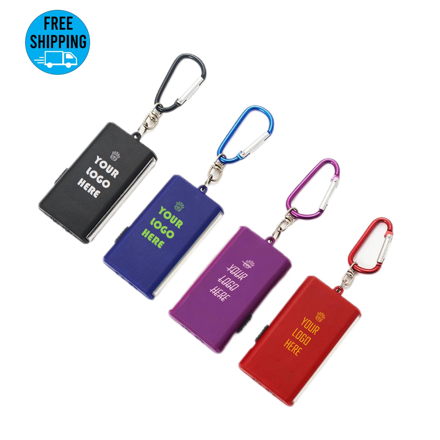 Multifunctional portable carabiners LED & COB keychain flashlight 3