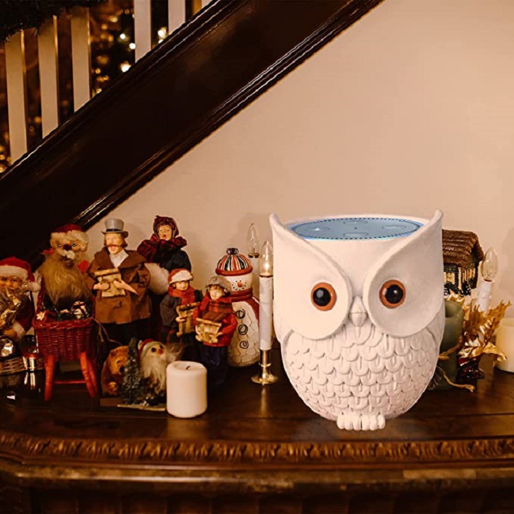 Owl Statue Smart Speaker Holder Stand 8