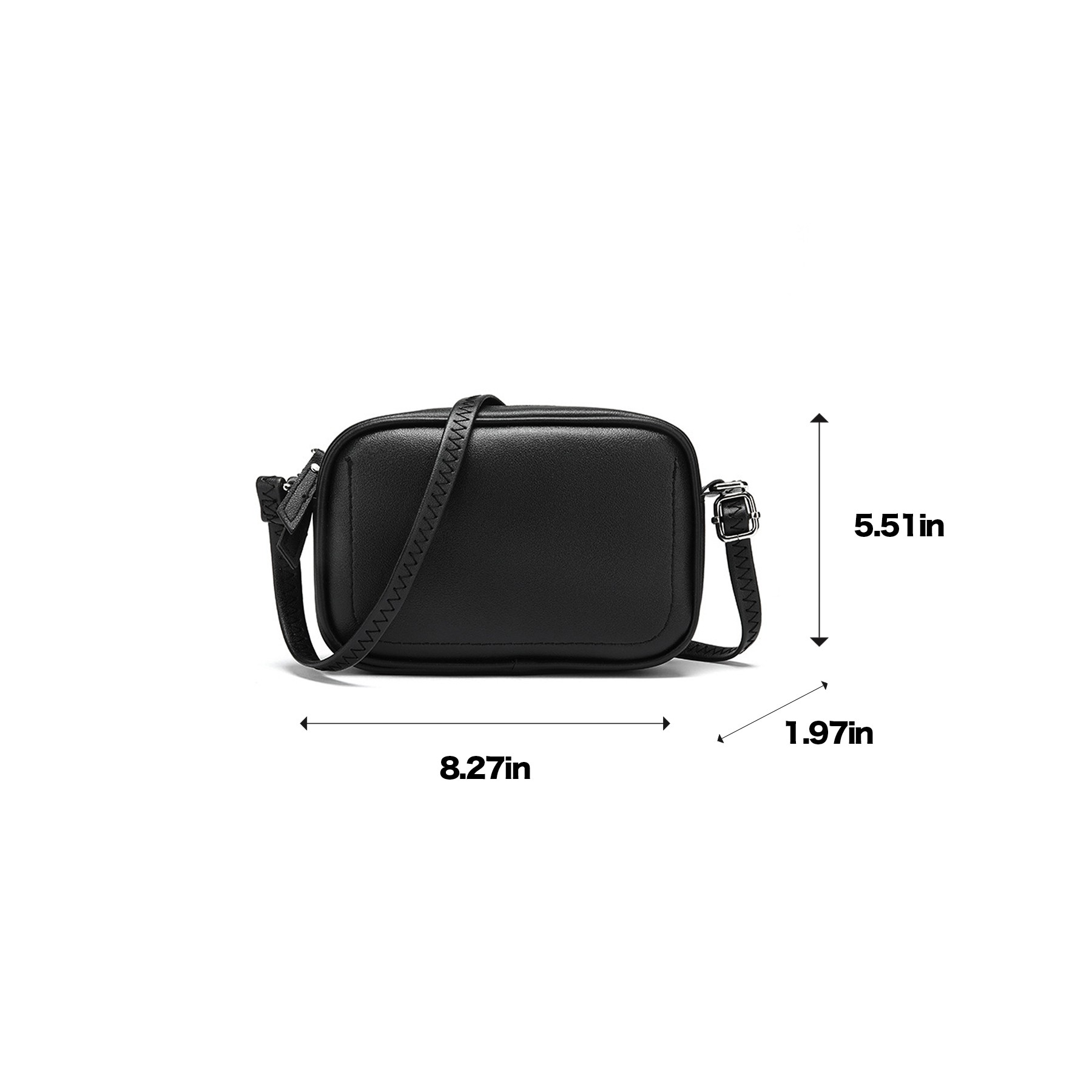 Solid Color Crossbody Bag 1