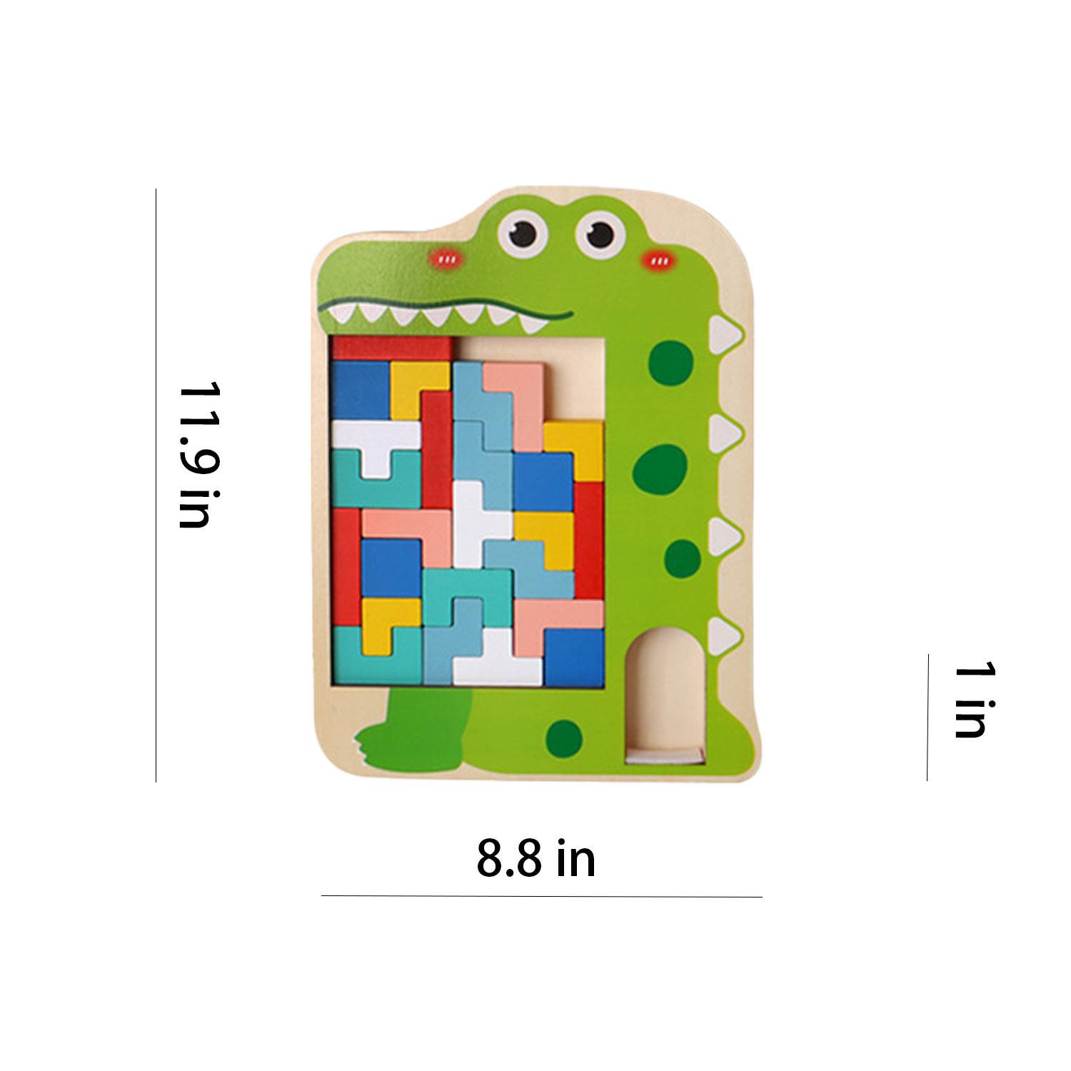 Kizfarm Wooden Blocks Puzzle Brain Teasers Toy 3
