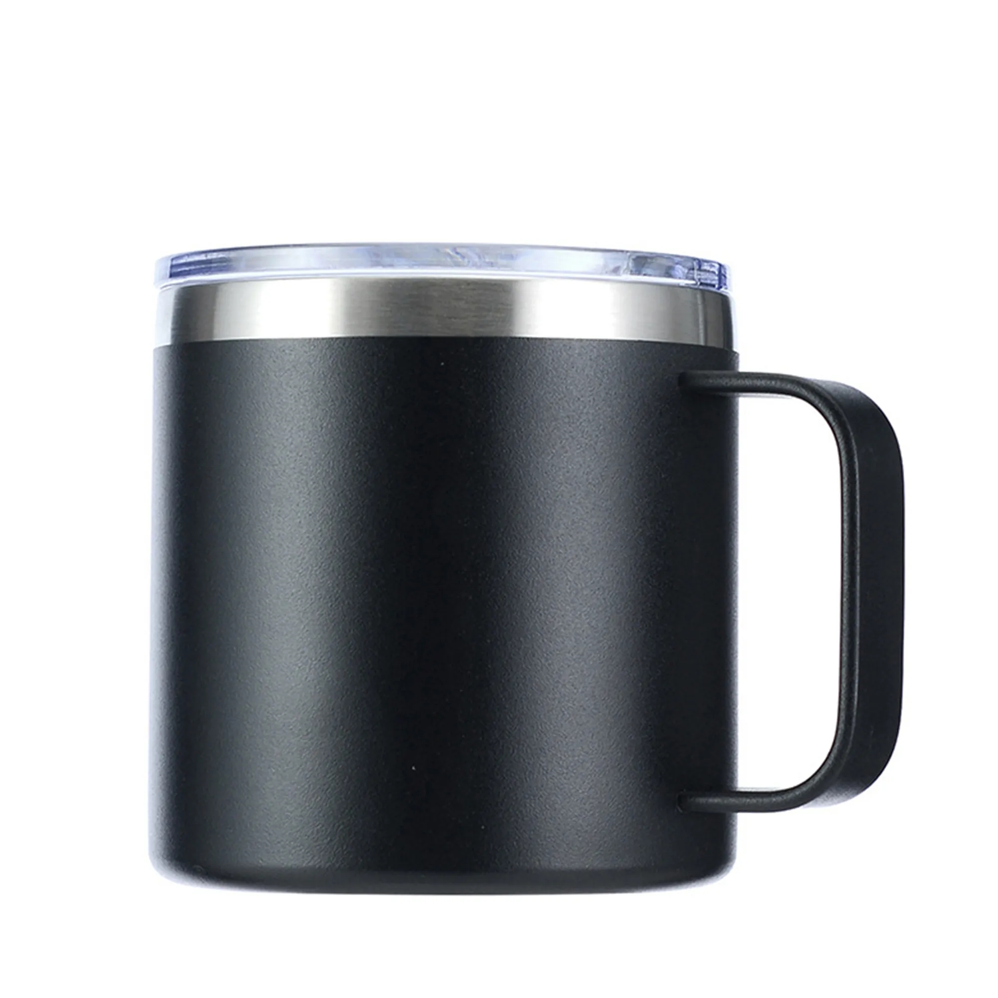 14oz Double Wall Stainless Steel Insulated Mug with Handle 9