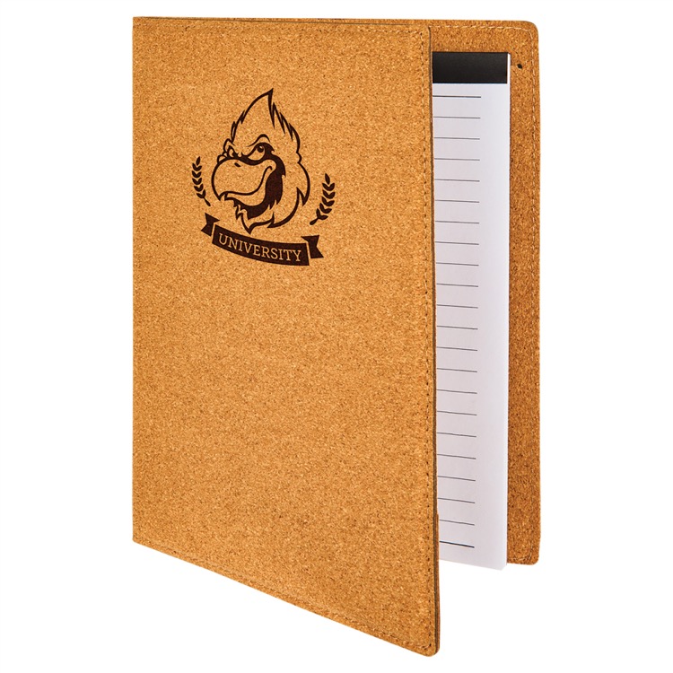 7" x 9" Small Cork Portfolio with Notepad 5